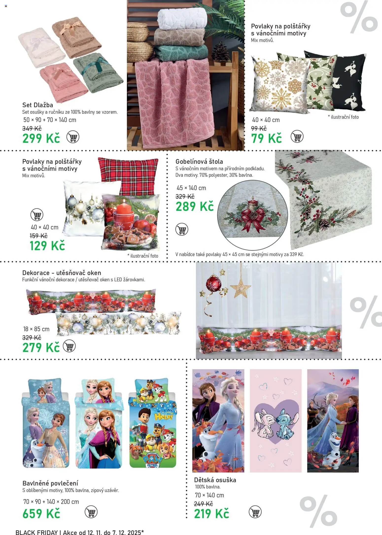 Vesna Black Friday od 12.11.2025 | Strana: 2 | Produkty: Dlažba, Osušky, Vánoční dekorace, Dekorace