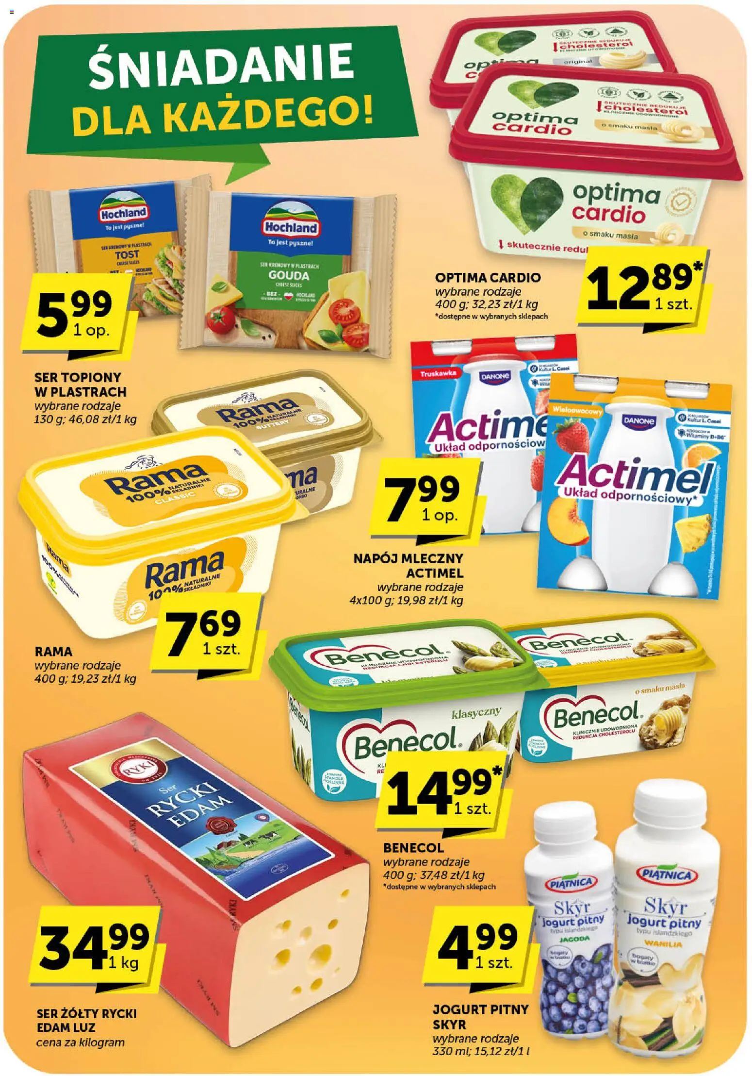 Euro Sklep Gazetka od 05.02.2026 | Strona: 23 | Produkty: Ser żółty, Jogurt pitny, Ser, Skyr