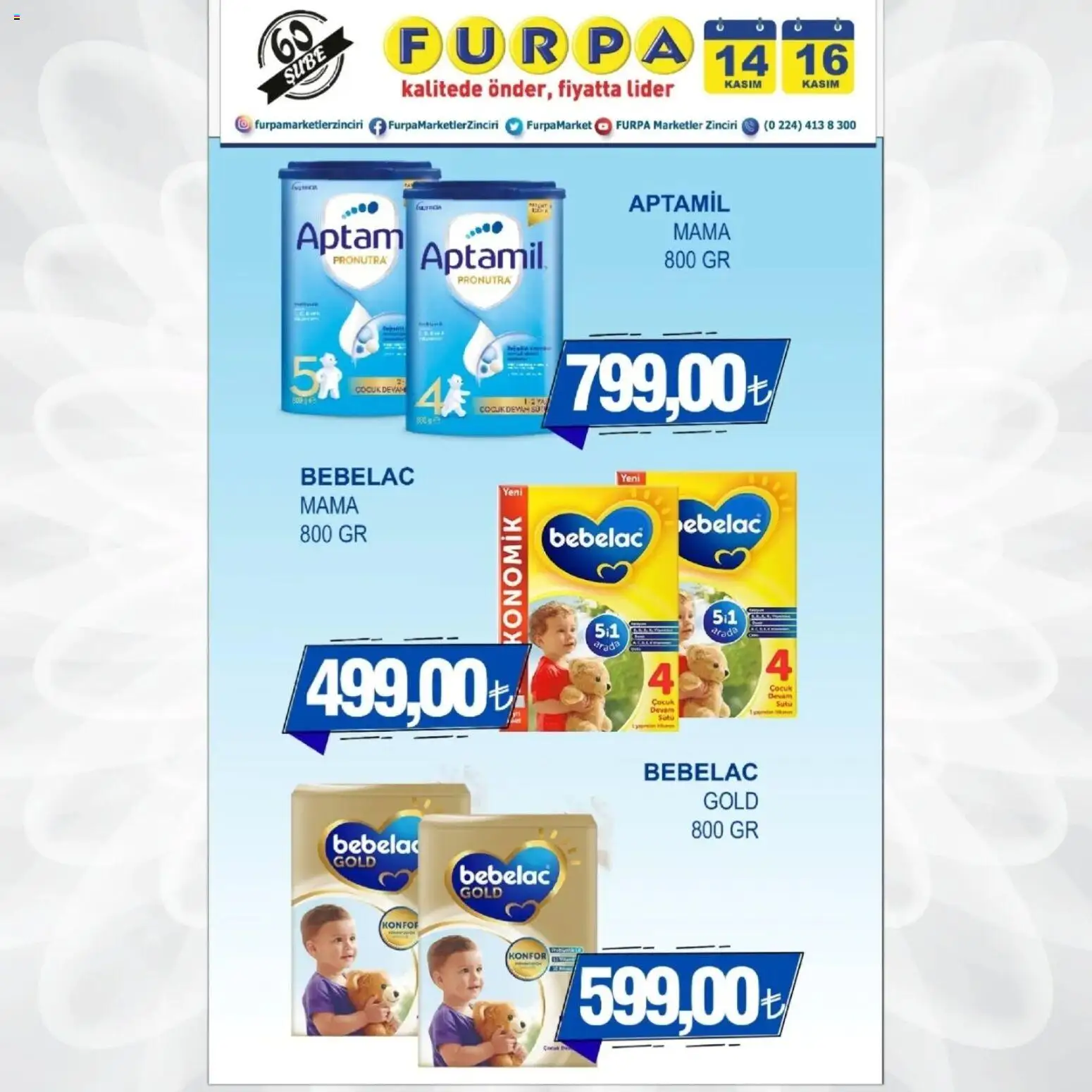 Furpa Cuma’dan Pazar’a Katalog - 14.11.2025 tarihinden itibaren geçerlidir | Sayfa: 14 | Ürünler: Süt