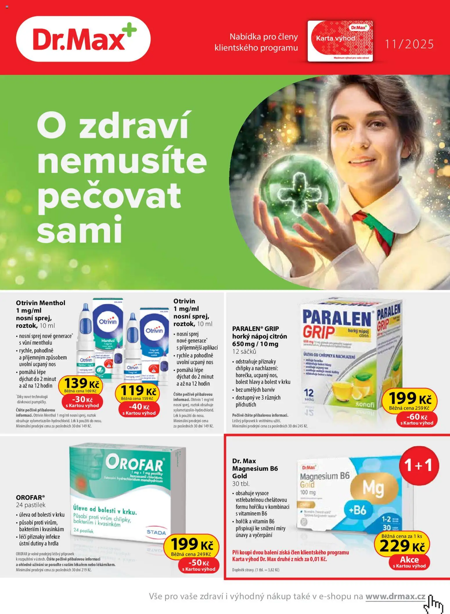 Dr. Max leták od 01.11.2025 | Strana: 1 | Produkty: Hořčík, Citron