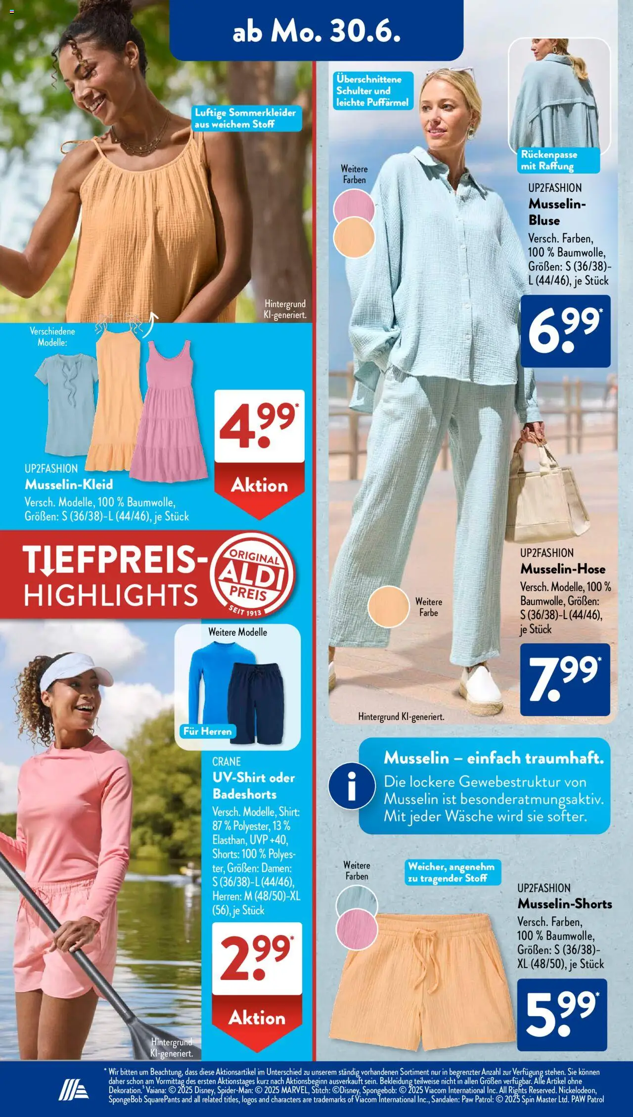 Aldi Süd Prospekt 	 - gültig ab dem 30.06.2025 | Seite: 14 | Produkte: Buttermilch, Butter, Teekanne, Flocken