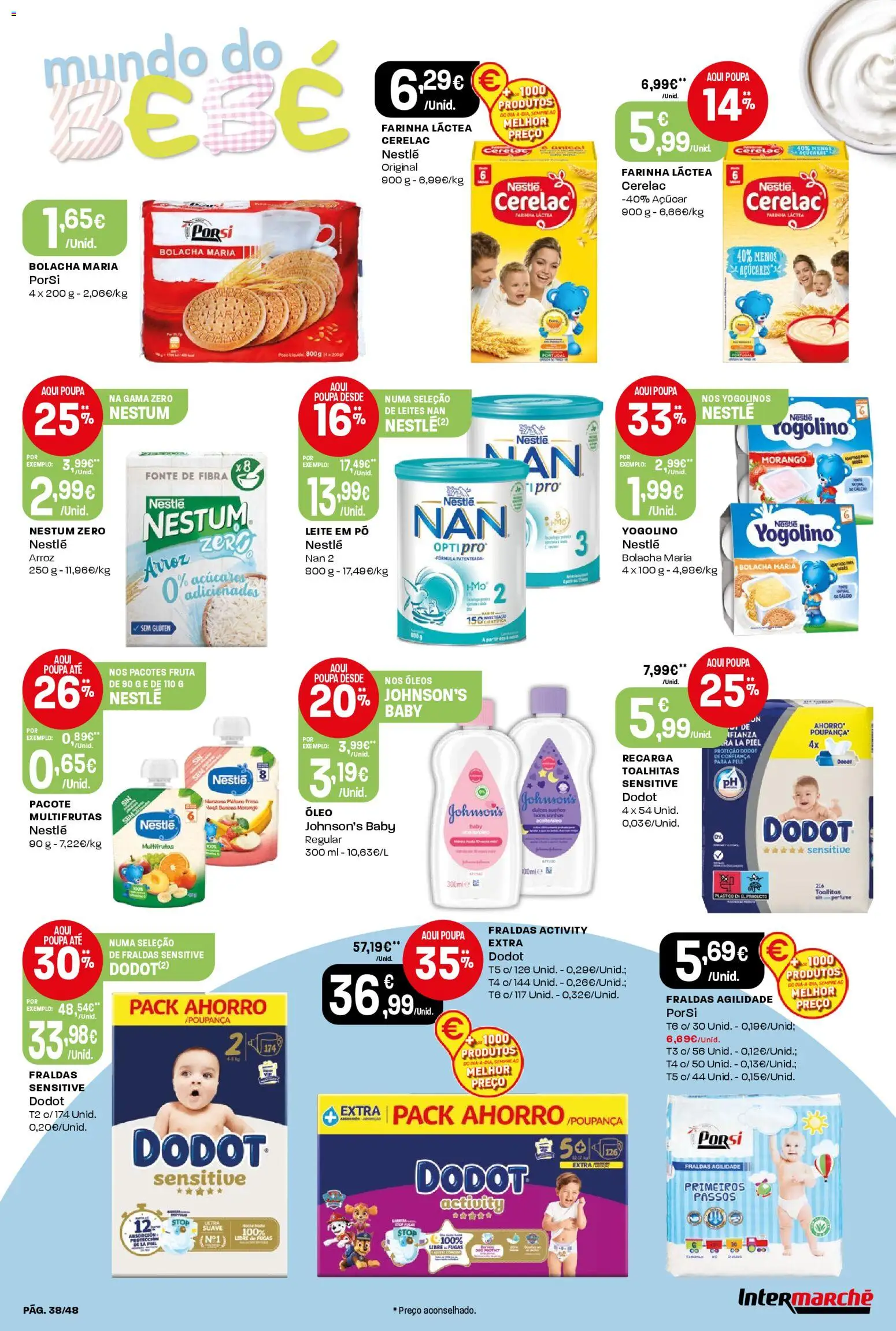 Intermarché folheto │ válido de 18.12.2025 | Página: 38 | Produtos: Leite em pó, Leite, Nestlé, Arroz
