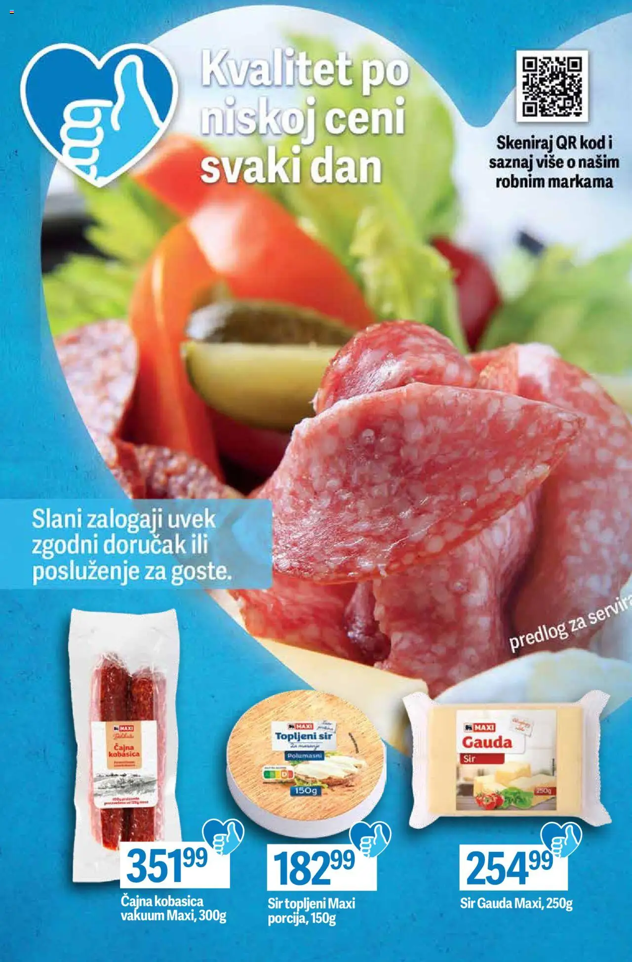 Maxi katalog - važi od 03.10.2025 | Strana: 2 | Proizvode: Sir, Topljeni sir, Kobasica
