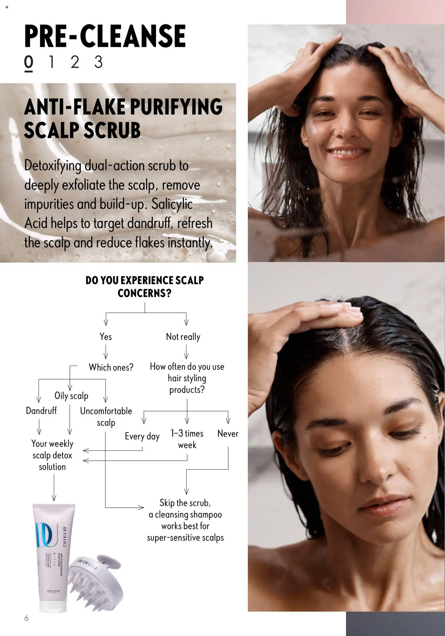 {H1} | Page: 6 | Products: Shampoo, Flakes