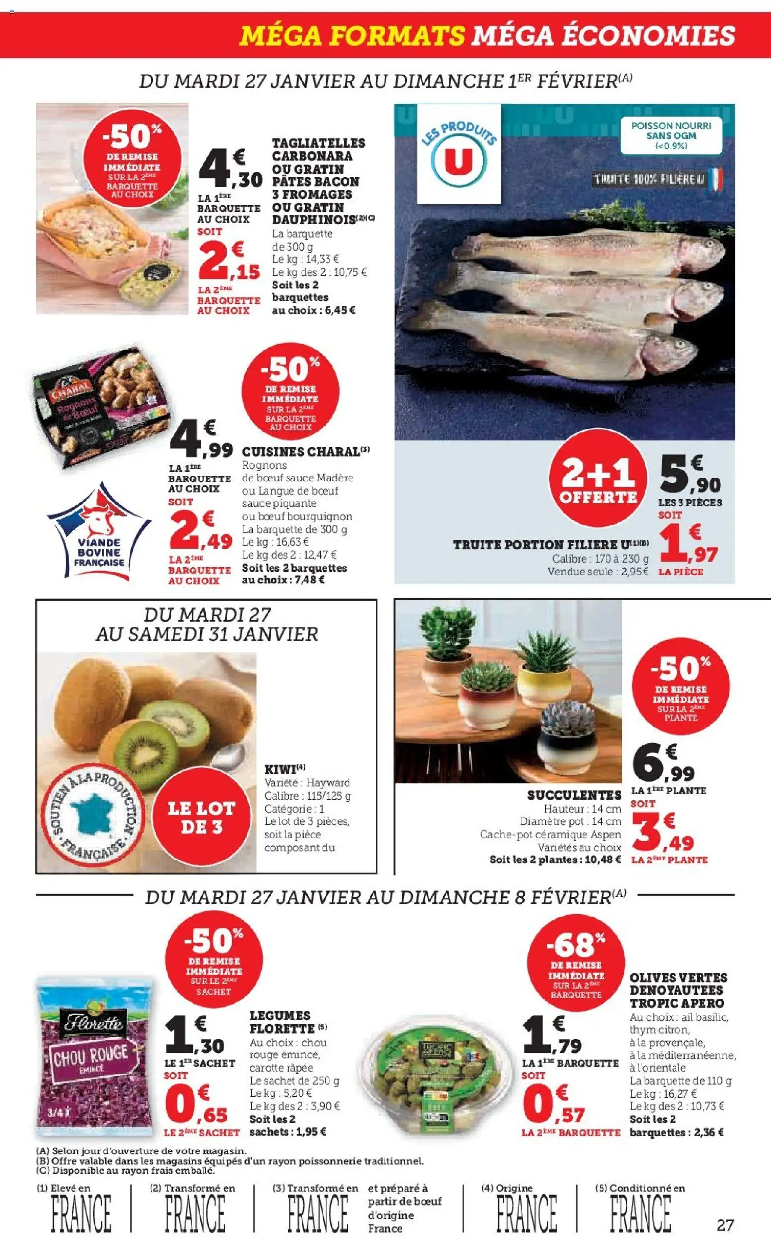 {H1} | Page: 27 | Produits: Olives, Langue de bœuf, Viande, Carotte