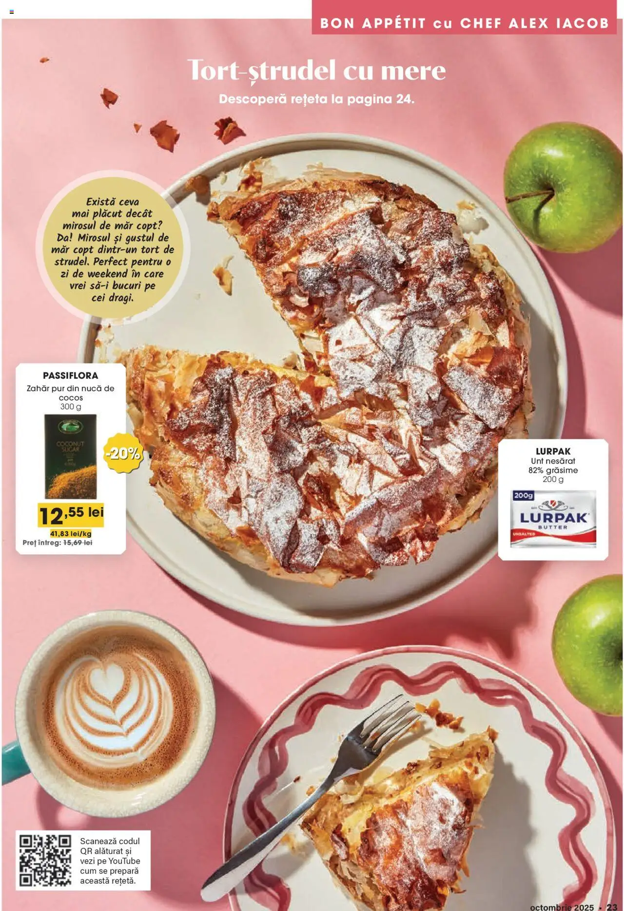Noul catalog Mega Image – valabil de la 02.10.2025 | Pagină: 23 | Produse: Tort, Unt, Mere, Zahăr