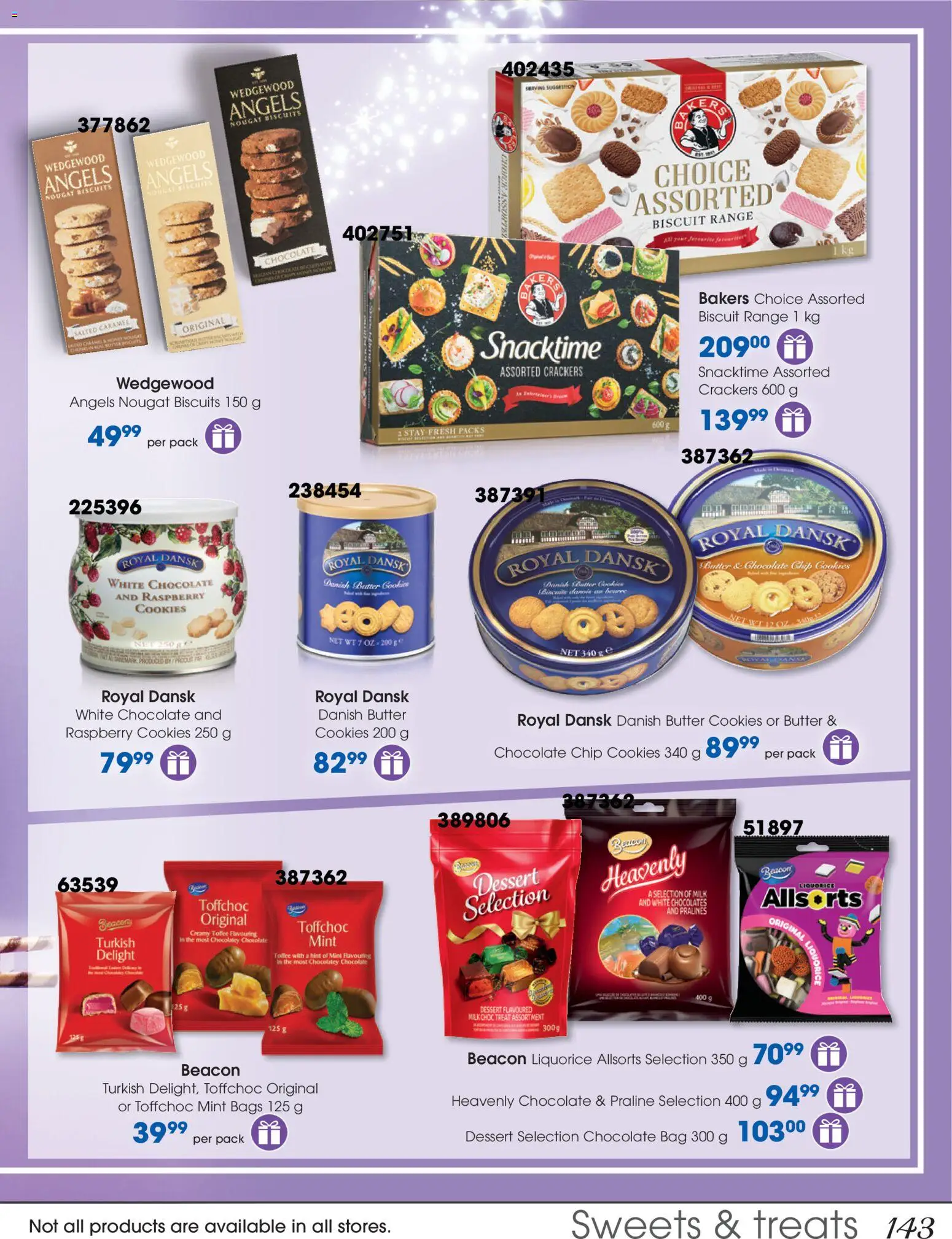 New Clicks catalogue – valid from 28.10.2025 | Page: 143 | Products: Sweets, Bag, Butter, Chocolate
