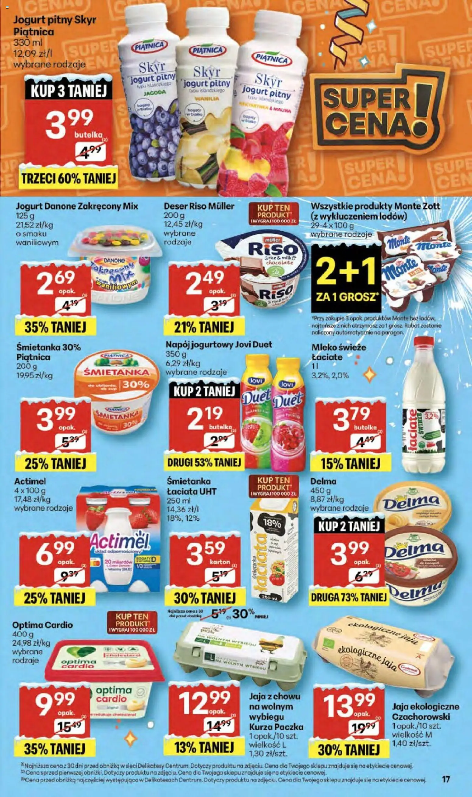 Delikatesy Centrum Gazetka od 29.12.2025 | Strona: 17 | Produkty: Malina, Delikatesy, Jaja, Skyr