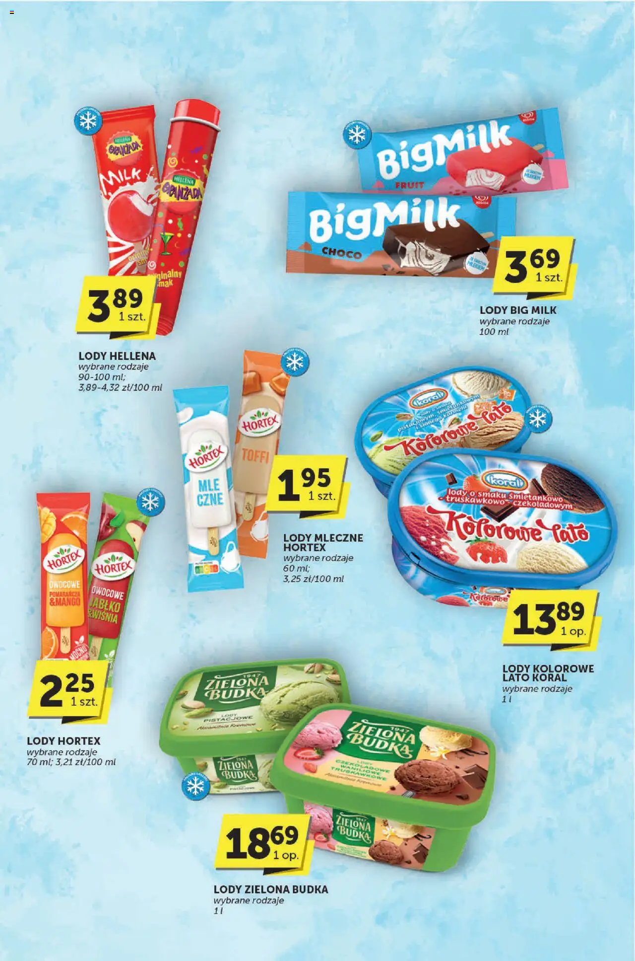 Groszek Gazetka - Katalog od 12.06.2025 | Strona: 11 | Produkty: Big Milk, Lody pistacjowe, Lody