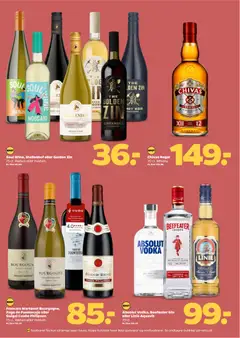 Absolut Vodka, Beefeater Gin eller Linie Aquavit, 70 cl. gyldig fra 01.11.2025 | Side: 31