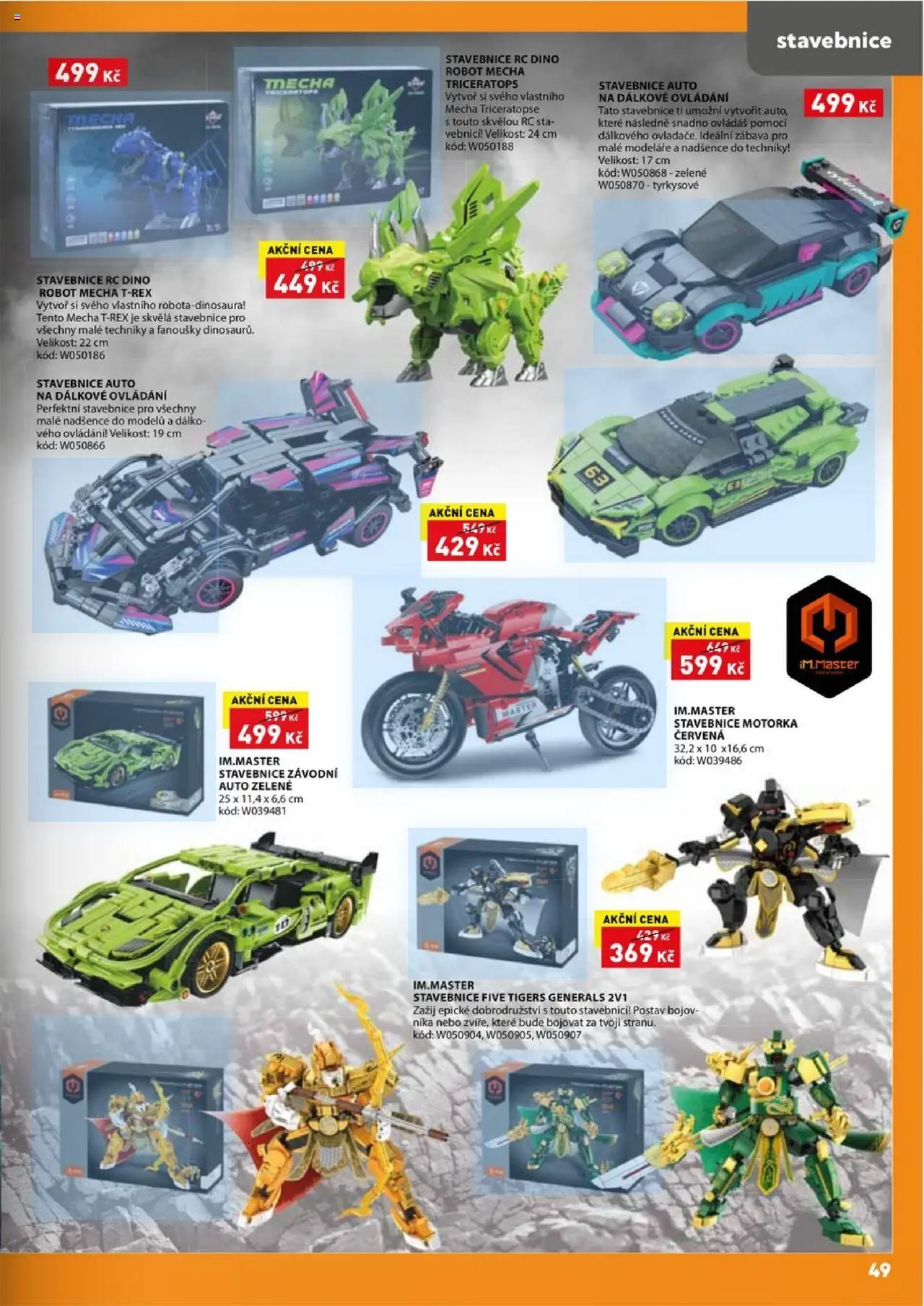 Wiky katalog - Vánoce 2025 od 14.10.2025 | Strana: 49 | Produkty: Auto na dálkové ovládání, Stavebnice, Robot