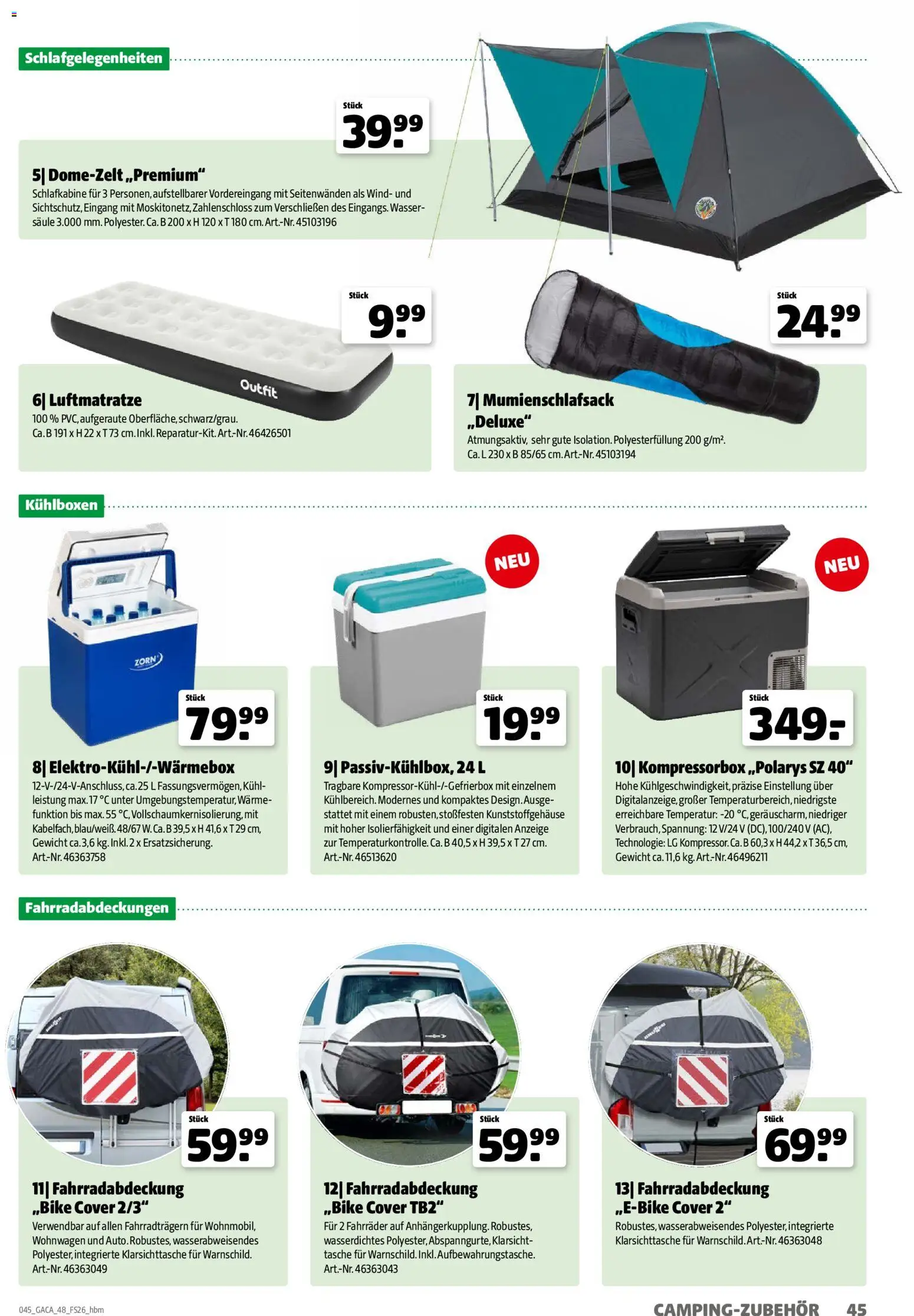 Hagebau Gartenmöbelsortiment – gültig ab 02.03.2026 | Seite: 45 | Produkte: LG, Tasche, Gewicht, Wasser