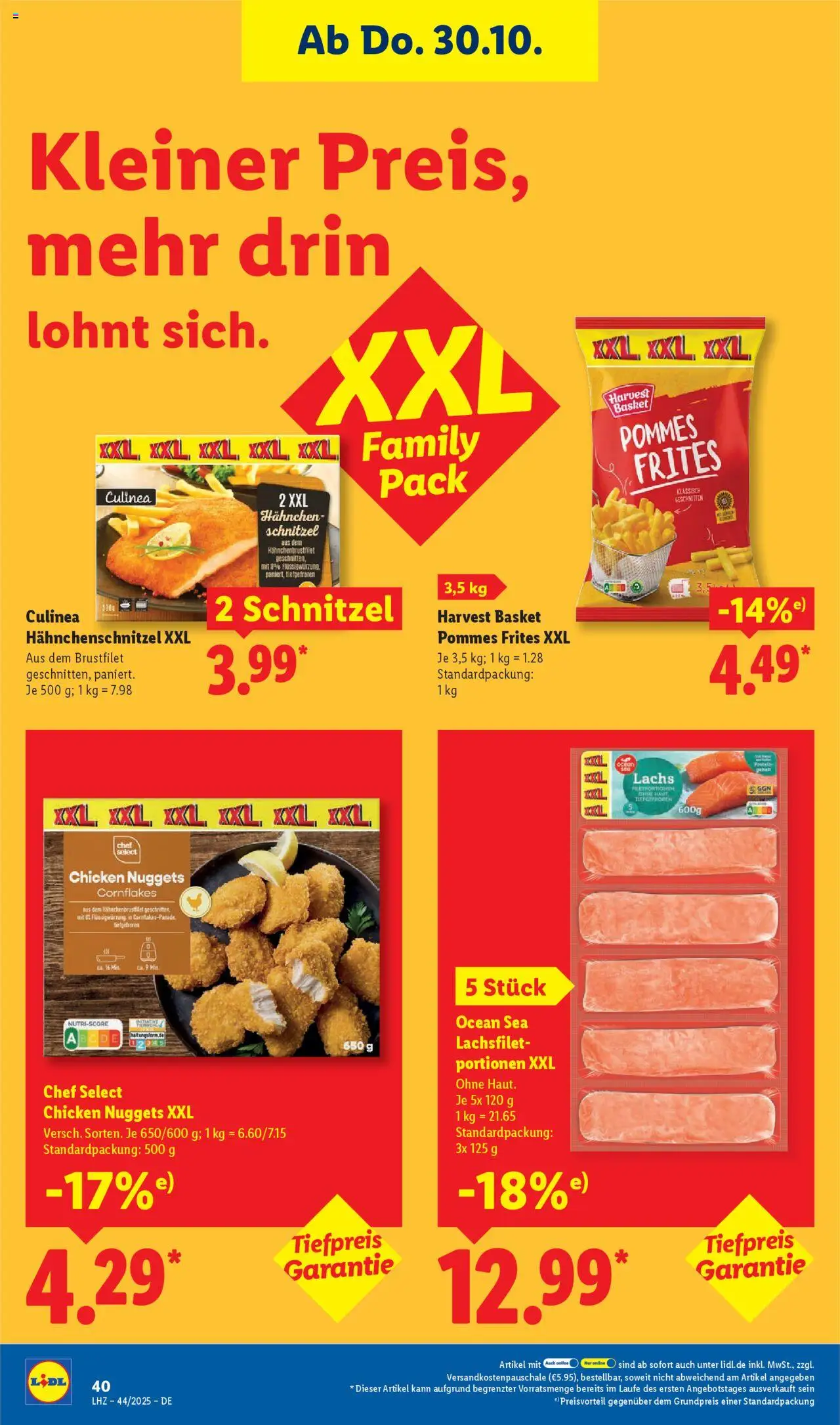 Lidl - Prospekt – gültig ab 27.10.2025 | Seite: 60 | Produkte: Hahnchen, Pommes, Pommes frites, Schnitzel