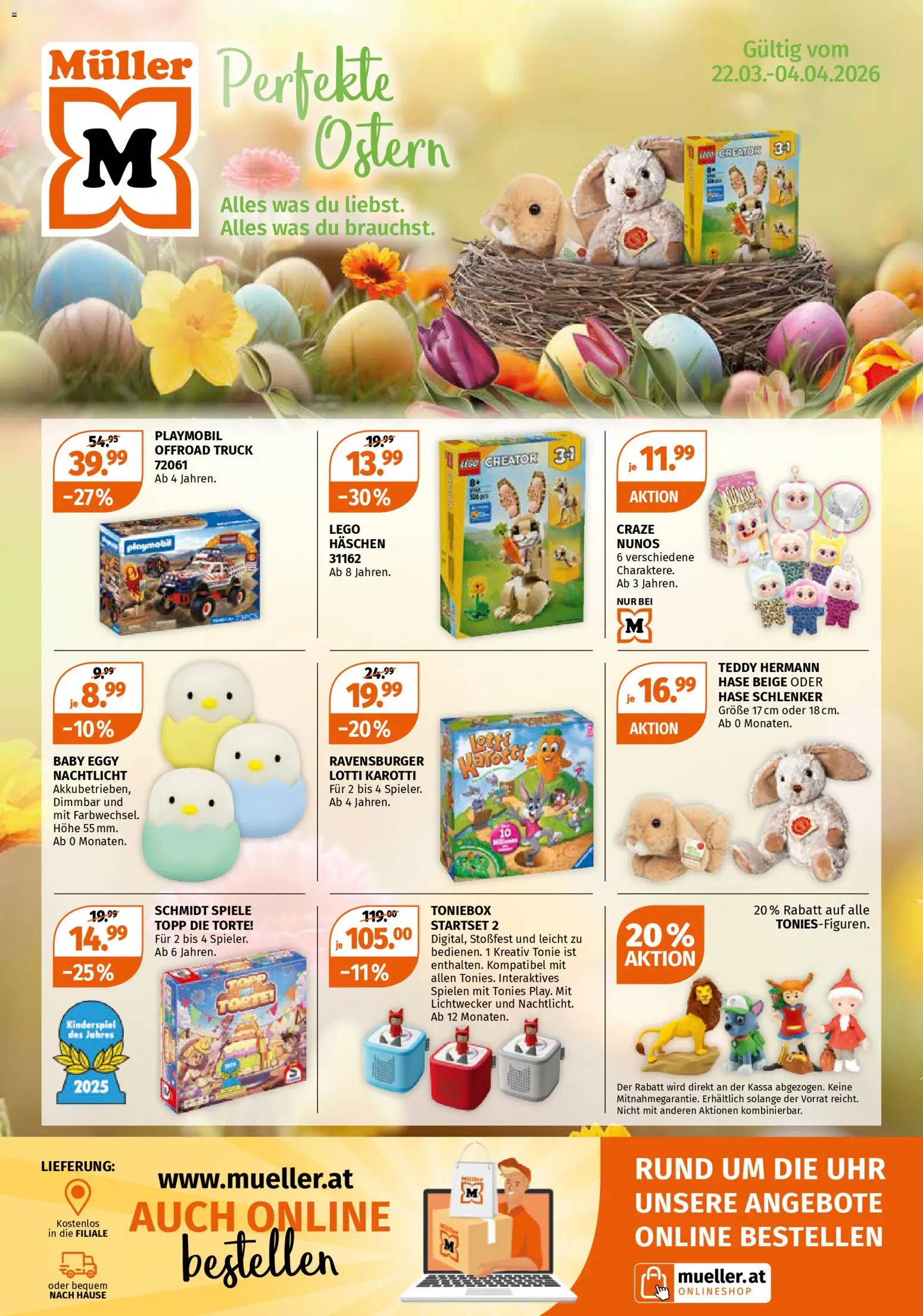 Müller Spielwaren für Groß und Klein gültig ab 22.03.2026 | Seite: 1