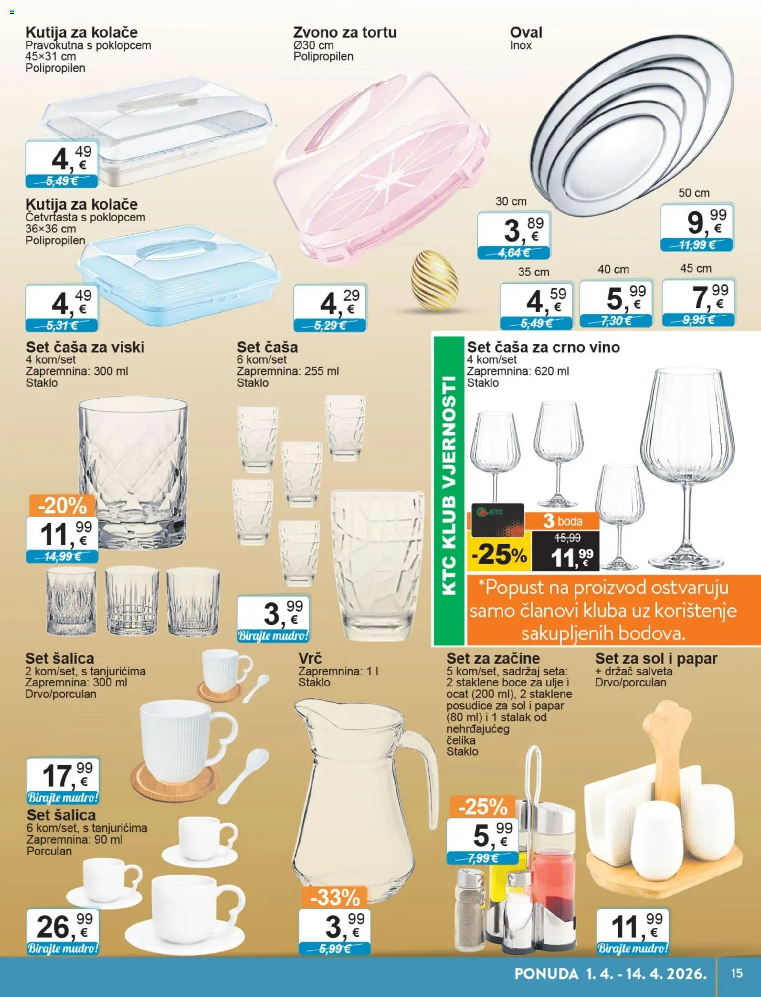 KTC katalog | vrijedi od 01.04.2026 | Stranica: 15 | Proizvodi: Viski, Sol, Papar, Šalica