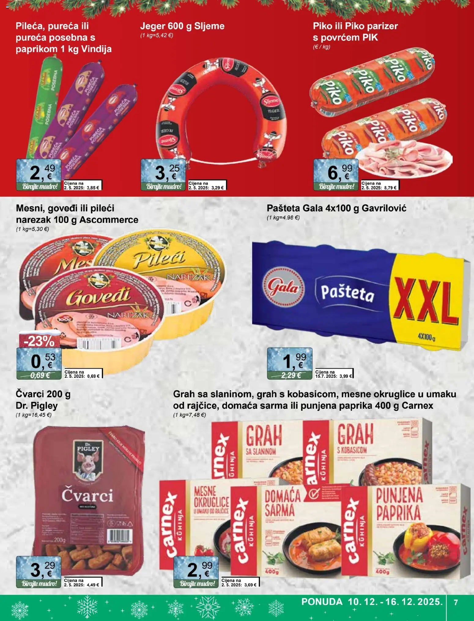 KTC katalog | vrijedi od 10.12.2025 | Stranica: 7 | Proizvodi: Narezak, Paprika, Parizer, Kuhinja