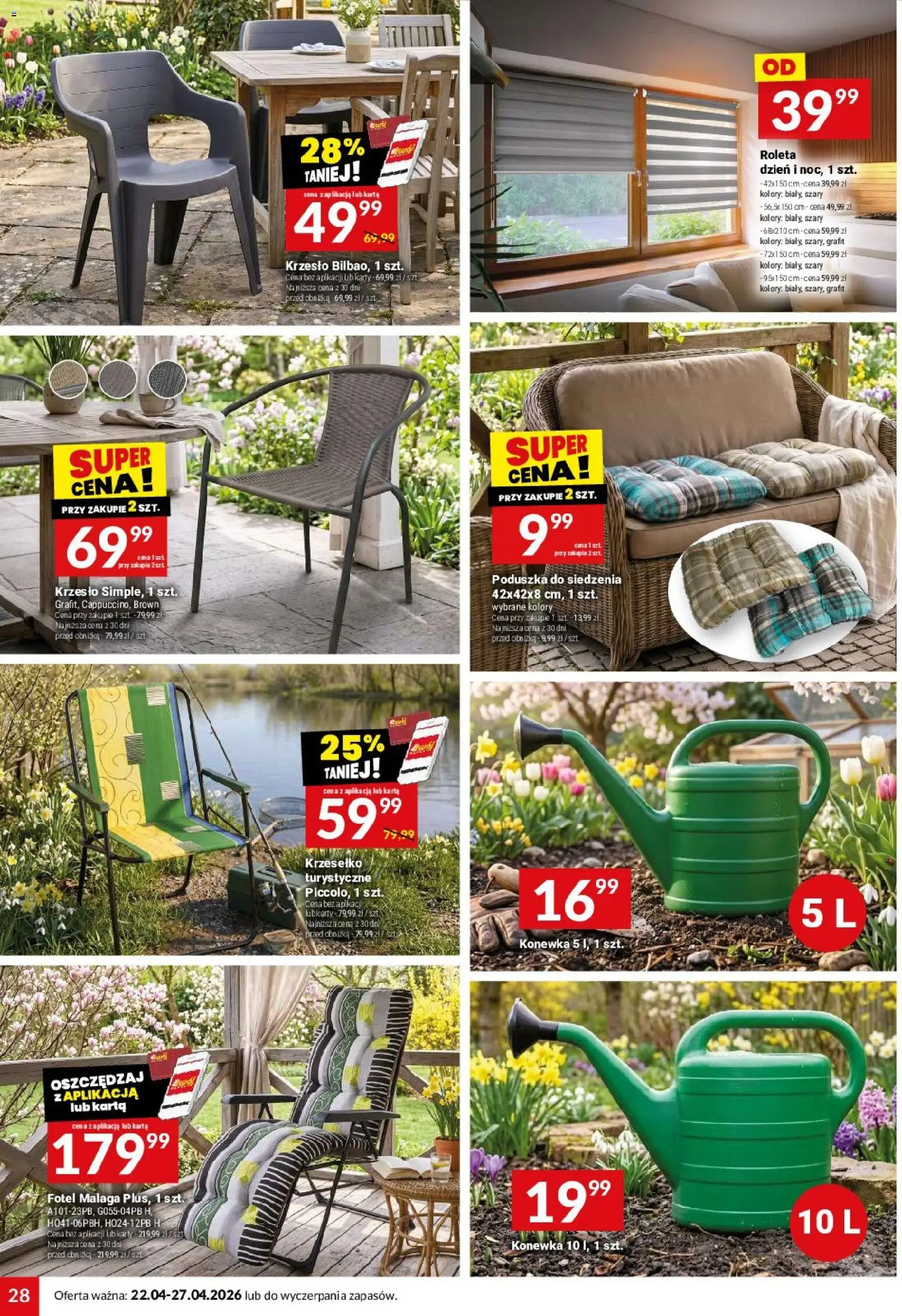 Twój Market gazetka od 22.04.2026 | Strona: 28 | Produkty: Karta, Poduszka, Fotel, Krzesło