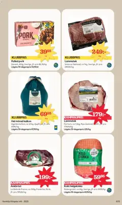Hel mörad kalkon, Ingelsta kalkon, ca 4,1kg, djupfryat - Förhandsvisning av reklamblad från butik Hemköp aktuell från 27.10.2025 | Sida: 6 | Produkter: Skinka, Kalkon