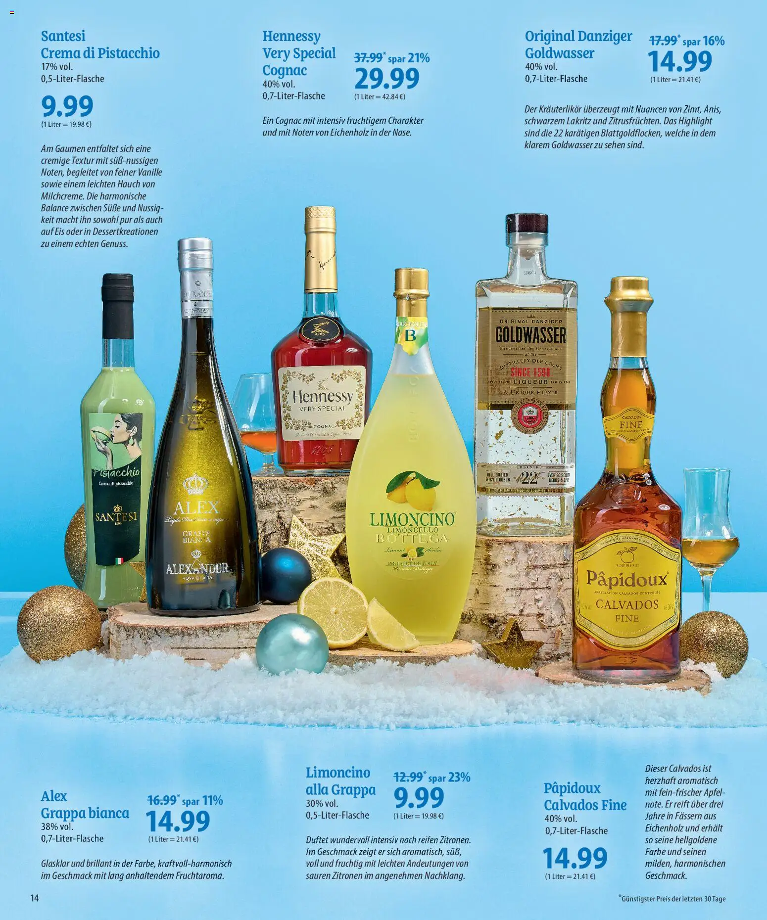 Famila Prospekt 	 – gültig ab 30.11.2025 | Seite: 14 | Produkte: Lachs, Limoncello, Eis, Zitronen