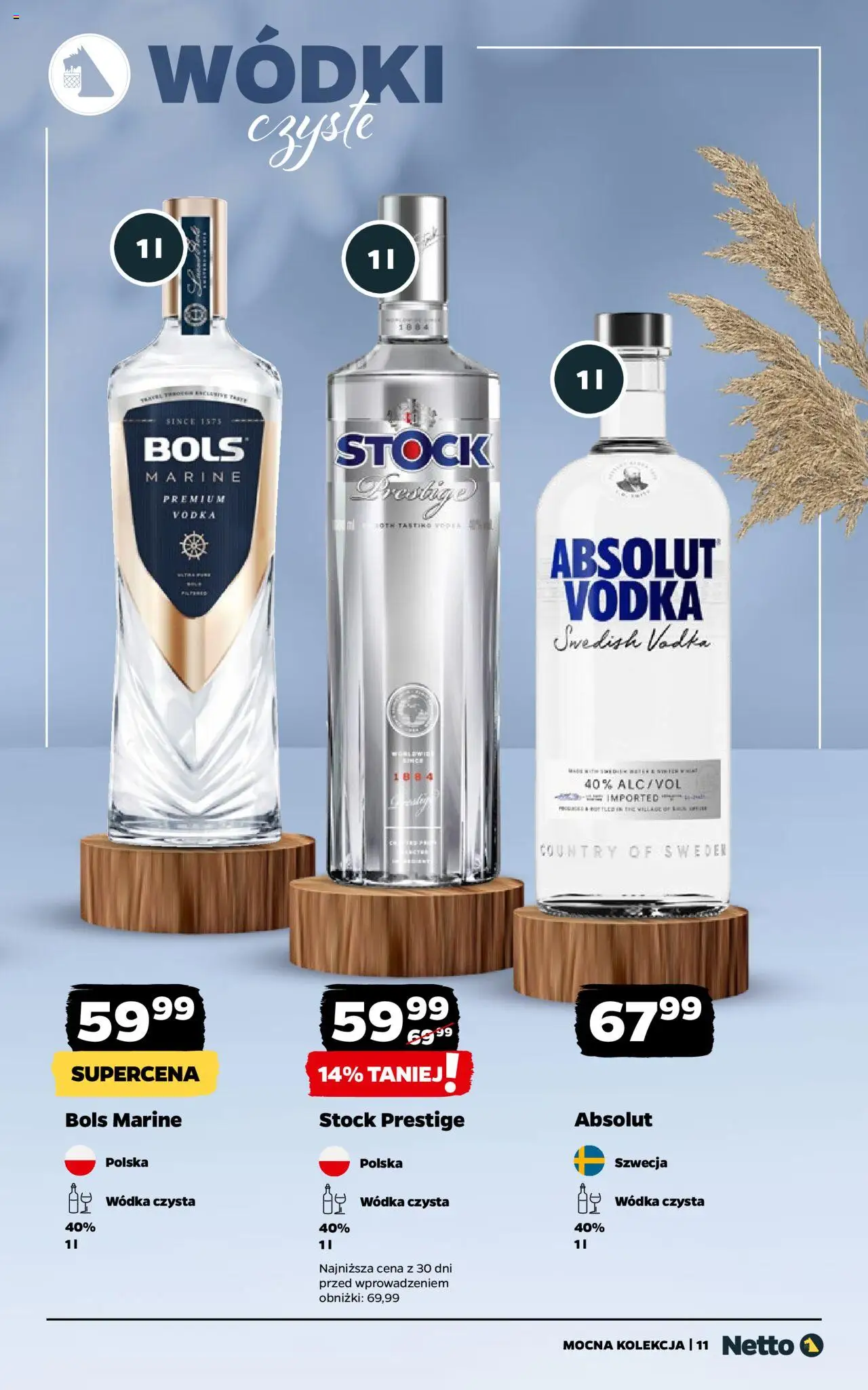 Netto gazetka - Alkohole mocne od 29.09.2025 | Strona: 11 | Produkty: Vodka, Wódka