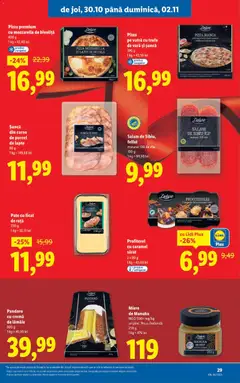 Ofertele Lidl valabile de la 27.10.2025 | Pagină: 29 | Produse: Pate, Rață, Lapte, Lămâie