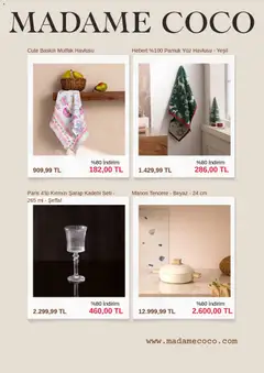 05.01.2026 tarihinden itibaren geçerli olan Madame Coco kataloğu önizlemesi | Sayfa: 3 | Ürünler: Şarap, Yüz havlusu