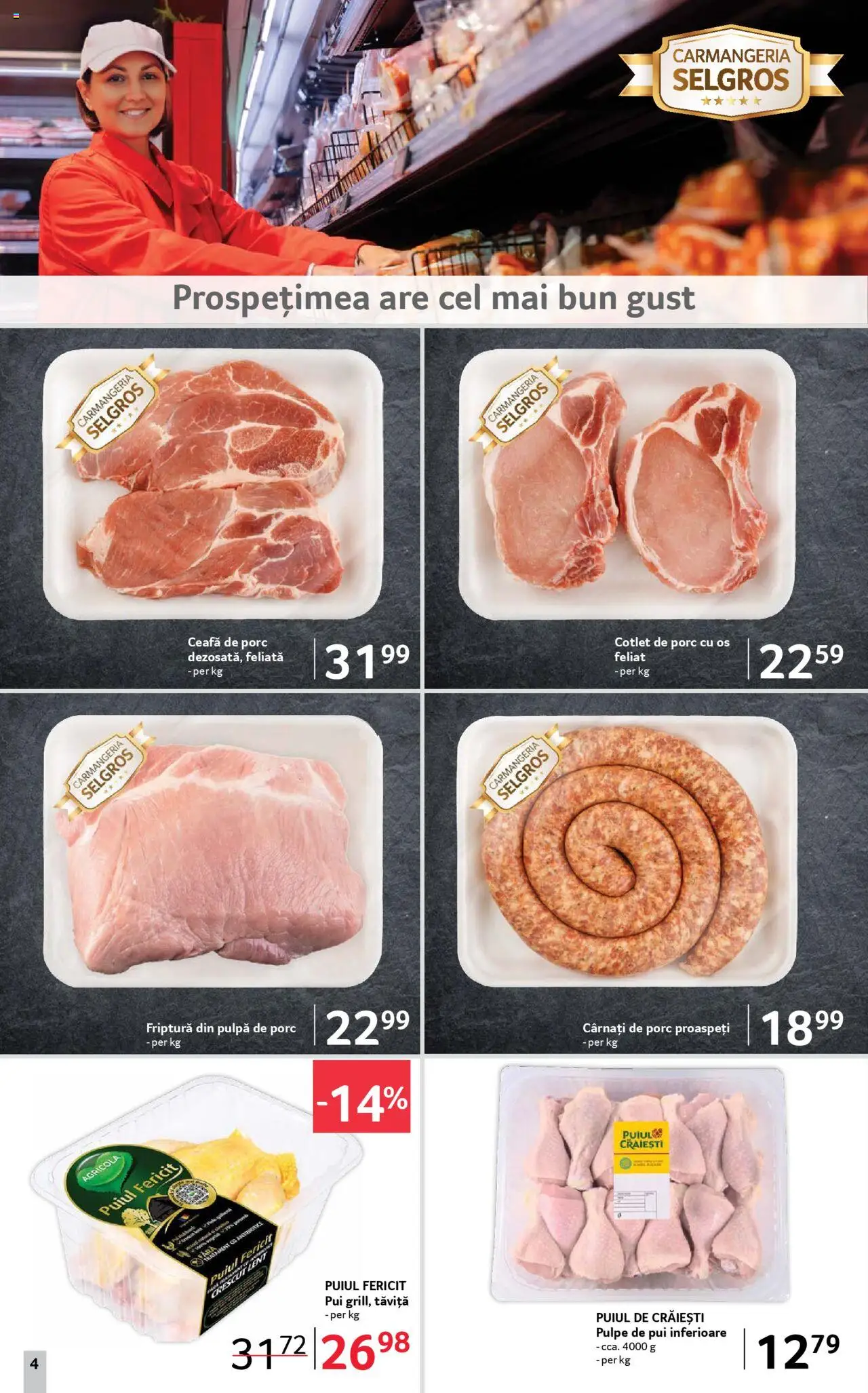 Noul catalog Selgros – valabil de la 19.09.2025 | Pagină: 4 | Produse: Keçeli kalem, Lait de coco, Hacıyatmaz Kedi Oyuncağı, Cârnați