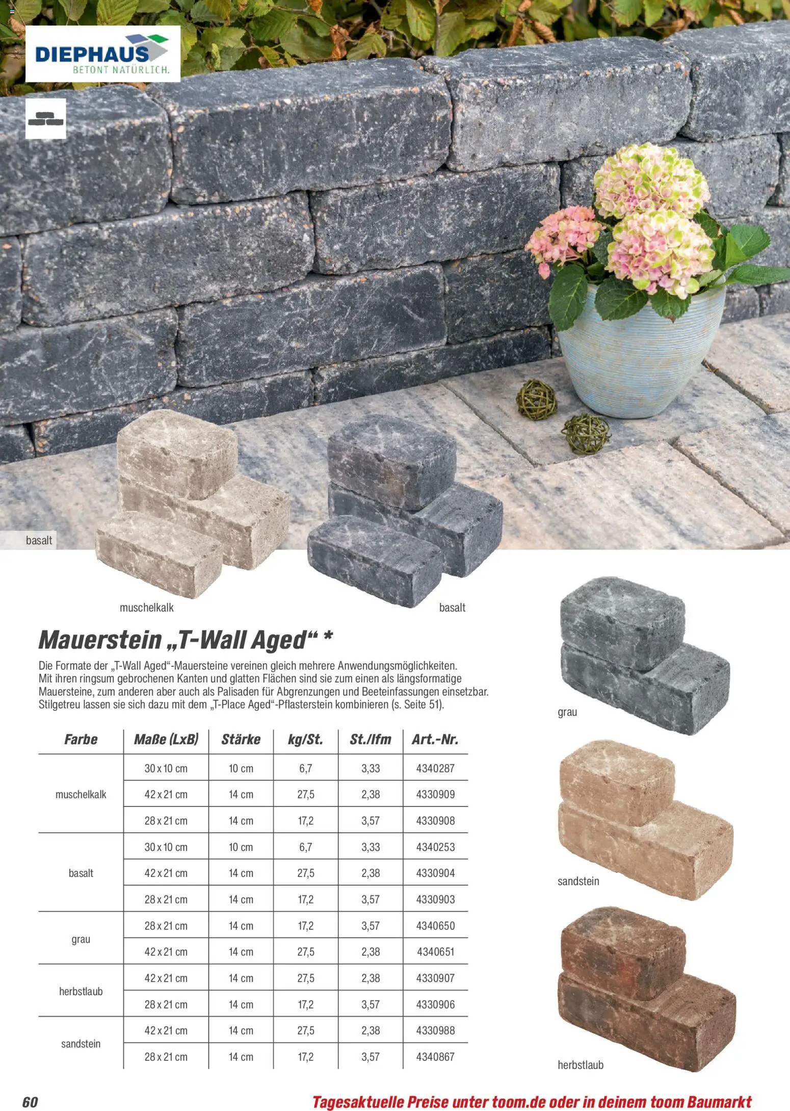 Toom Baumarkt Gartenbaustoffe 2026 – gültig ab 20.02.2026 | Seite: 60