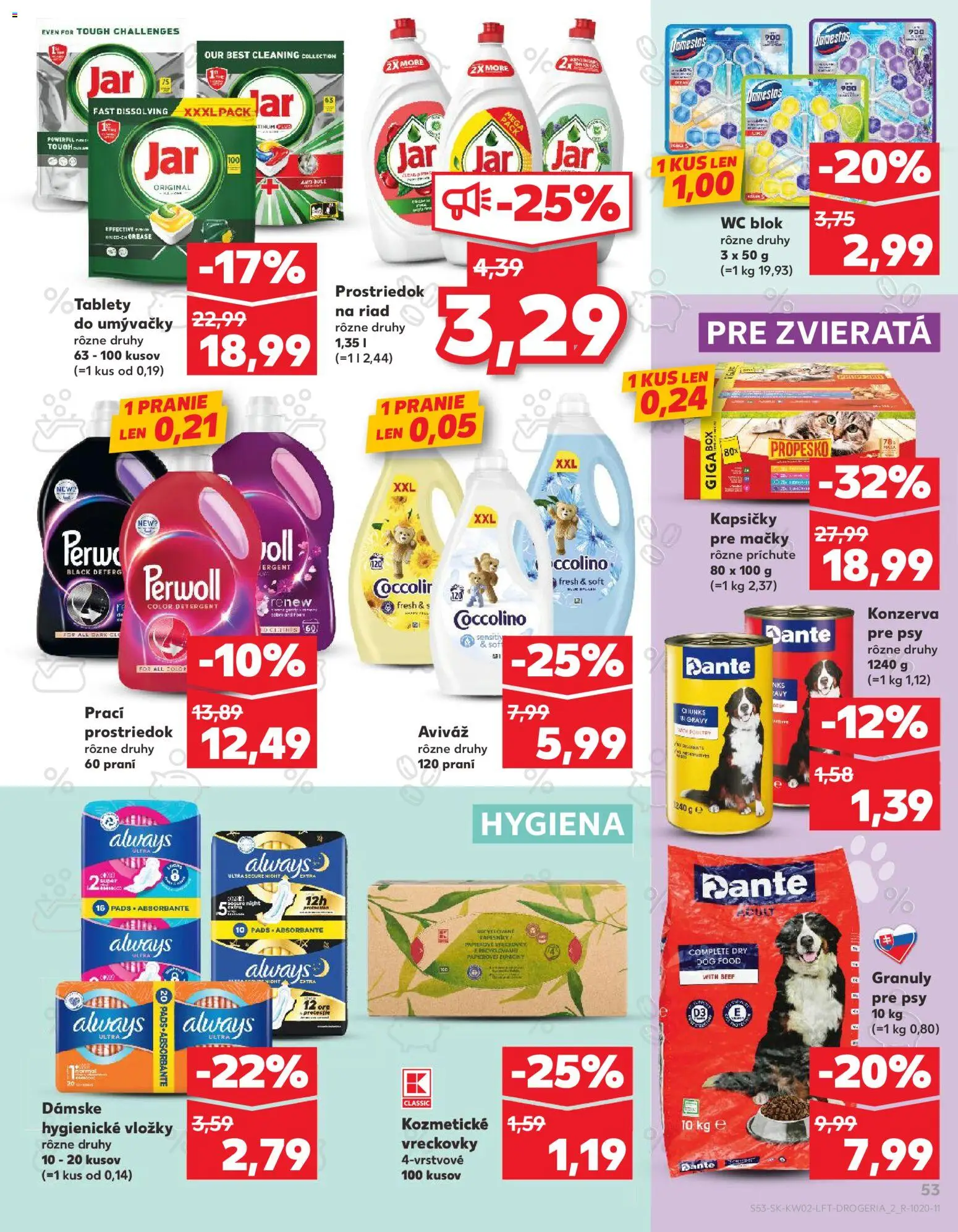 Nové Kaufland akcie – leták je platný od 08.01.2026 | Strana: 53 | Produkty: Wc, Aviváž, Wc blok, Jar