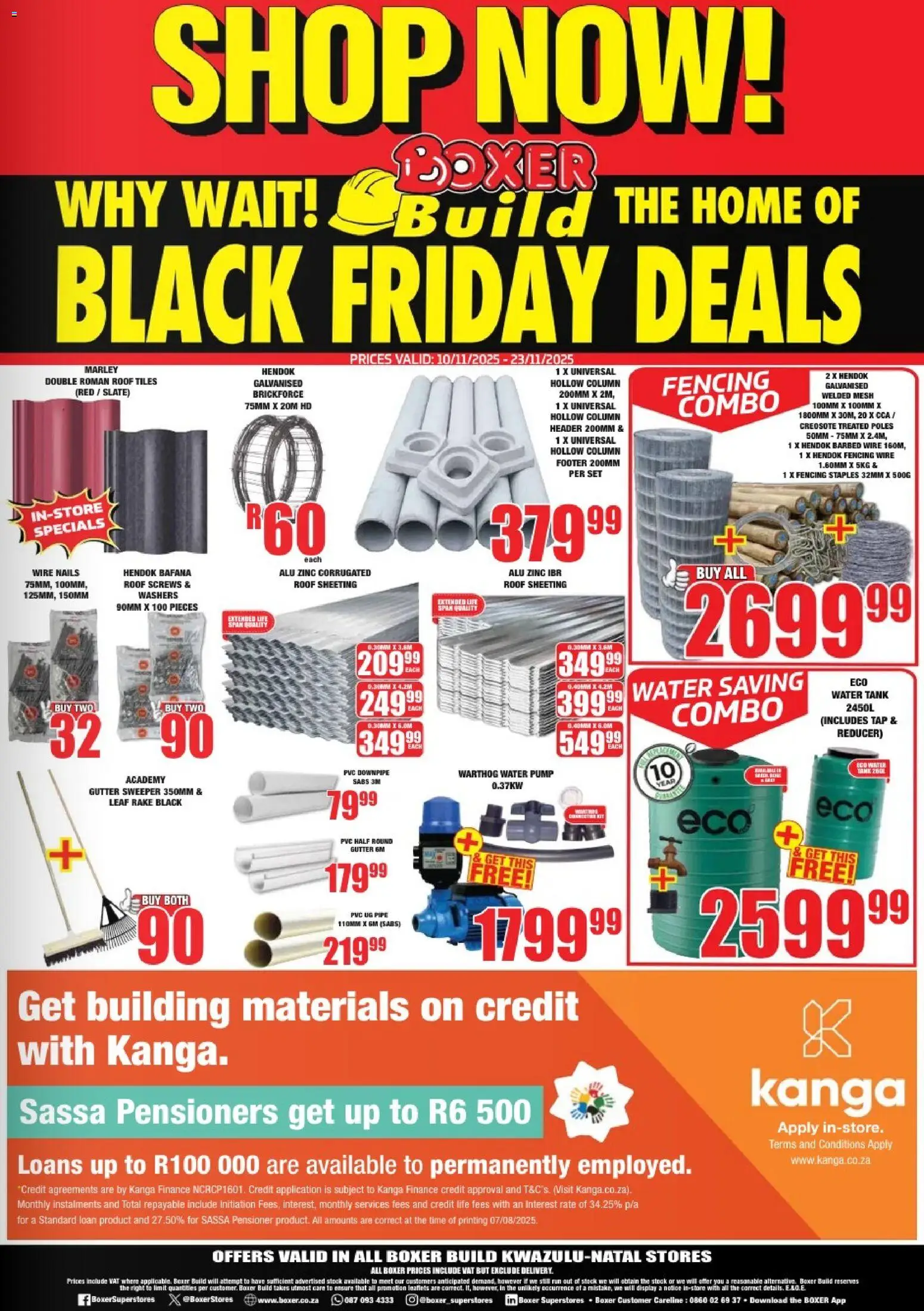 New Boxer catalogue – valid from 10.11.2025 | Page: 2 | Products: Tank, Tap, Pipe, Stock