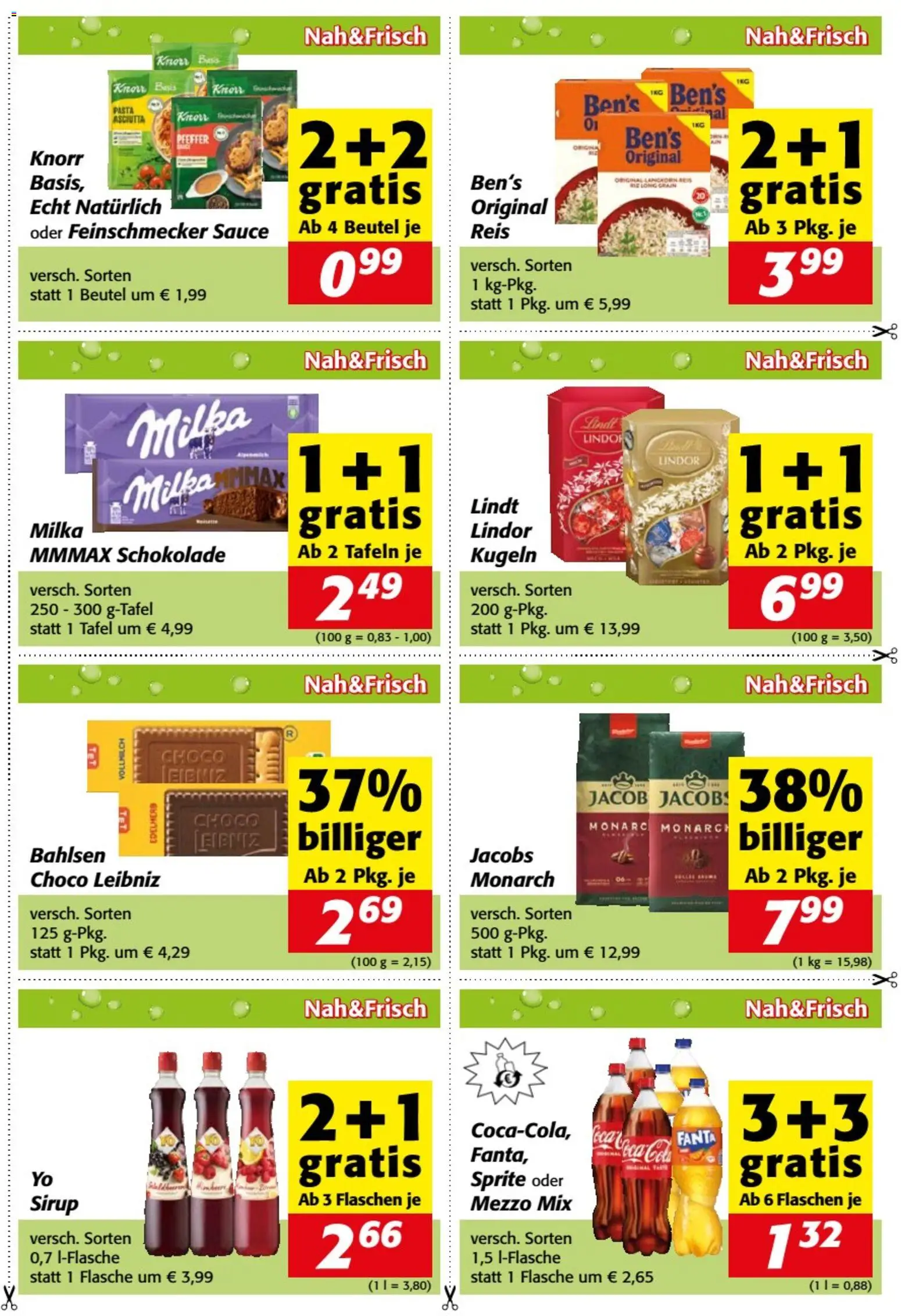 Nah und Frisch Gutscheinheft gültig ab 11.03.2026 | Seite: 5 | Produkte: Pasta, Pfeffer, Schokolade, Reis