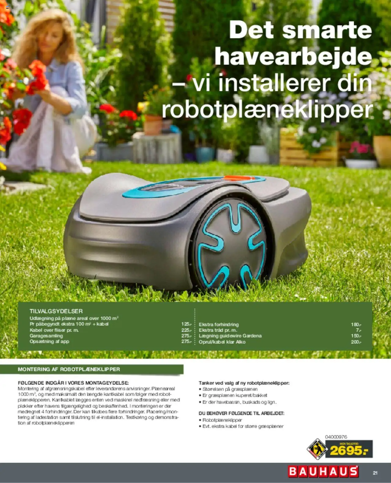 Bauhaus Tilbudsavis gyldig fra 01.03.2025 | Side: 21 | Produkter: Robot, Søm, Kabel