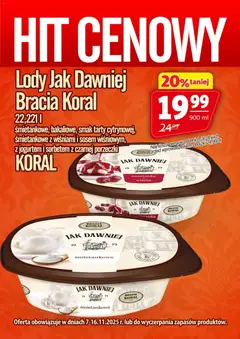 Pogląd oferty "Prim Market Promocja - Lody Bracia Koral" - ważna od 07.11.2025