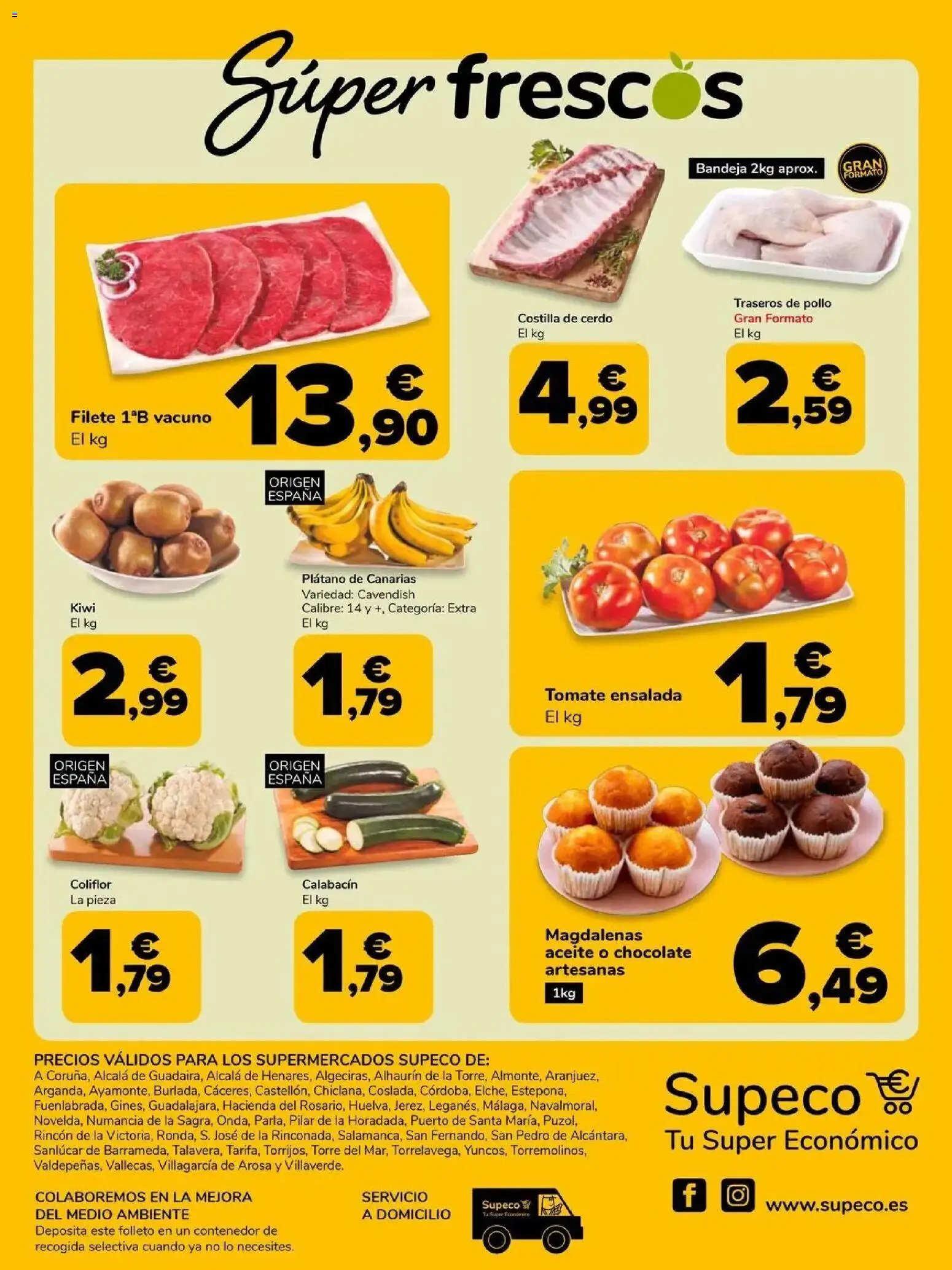 Supeco folleto │ válido desde el 26.02.2026 | Página: 8 | Productos: Calabacín, Chocolate, Ensalada, Filete