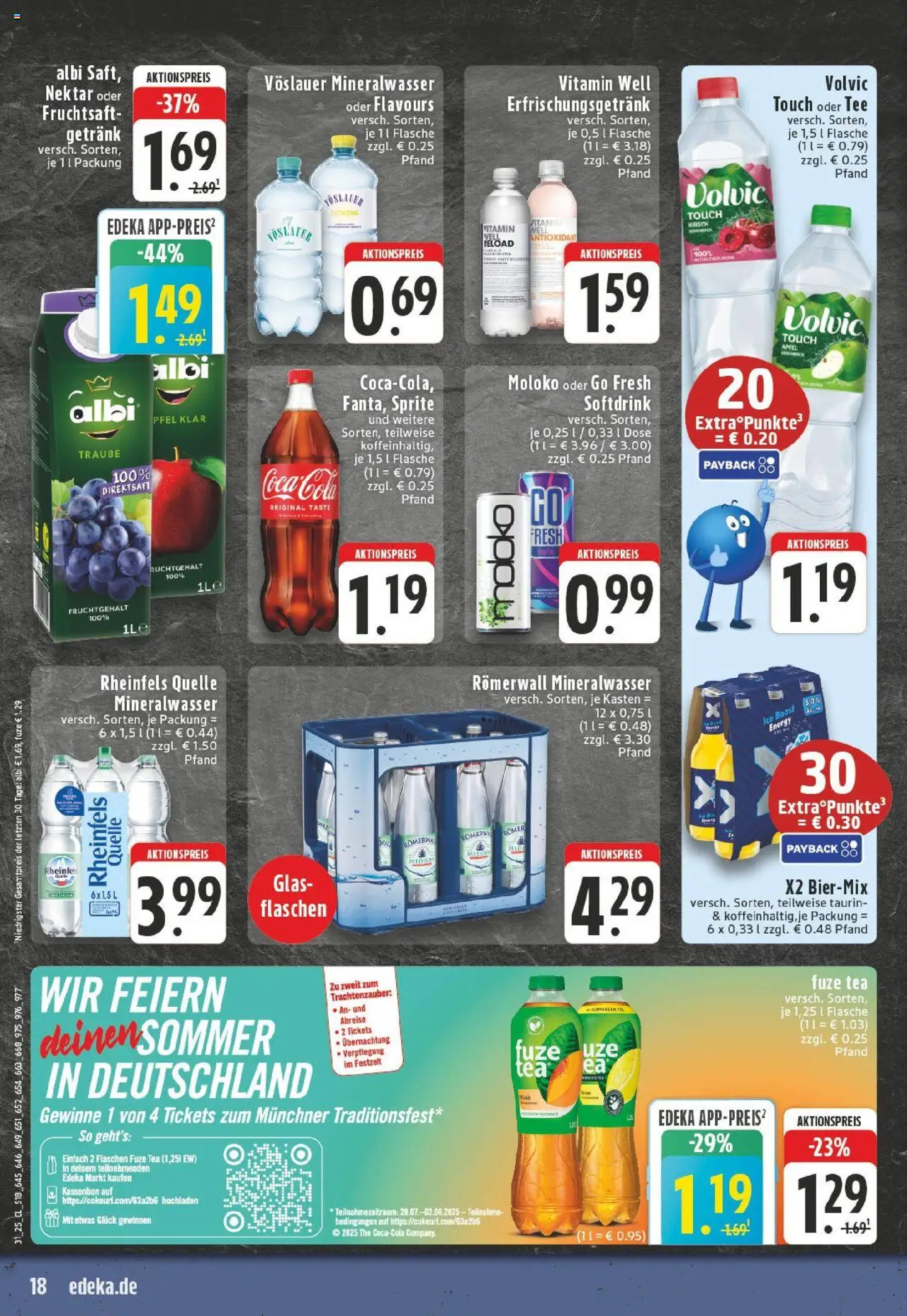 Edeka prospekt Mülheim An Der Ruhr	 - gültig ab dem 27.07.2025 | Seite: 18 | Produkte: Fuze tea, Sprite, Energy, Volvic touch