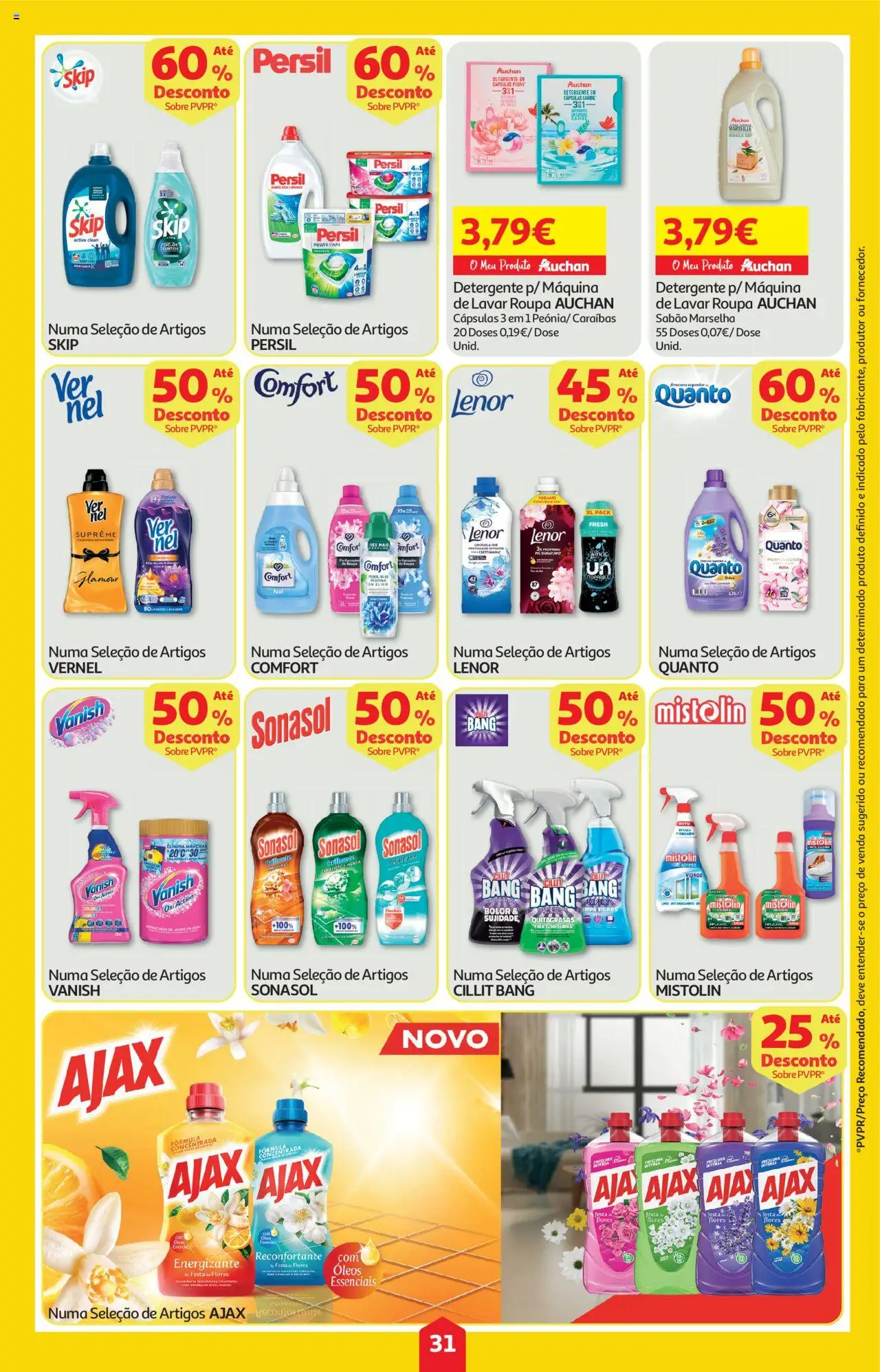 Auchan folheto │ válido de 16.10.2025 | Página: 31 | Produtos: Flores, Sabão, Detergente, Persil
