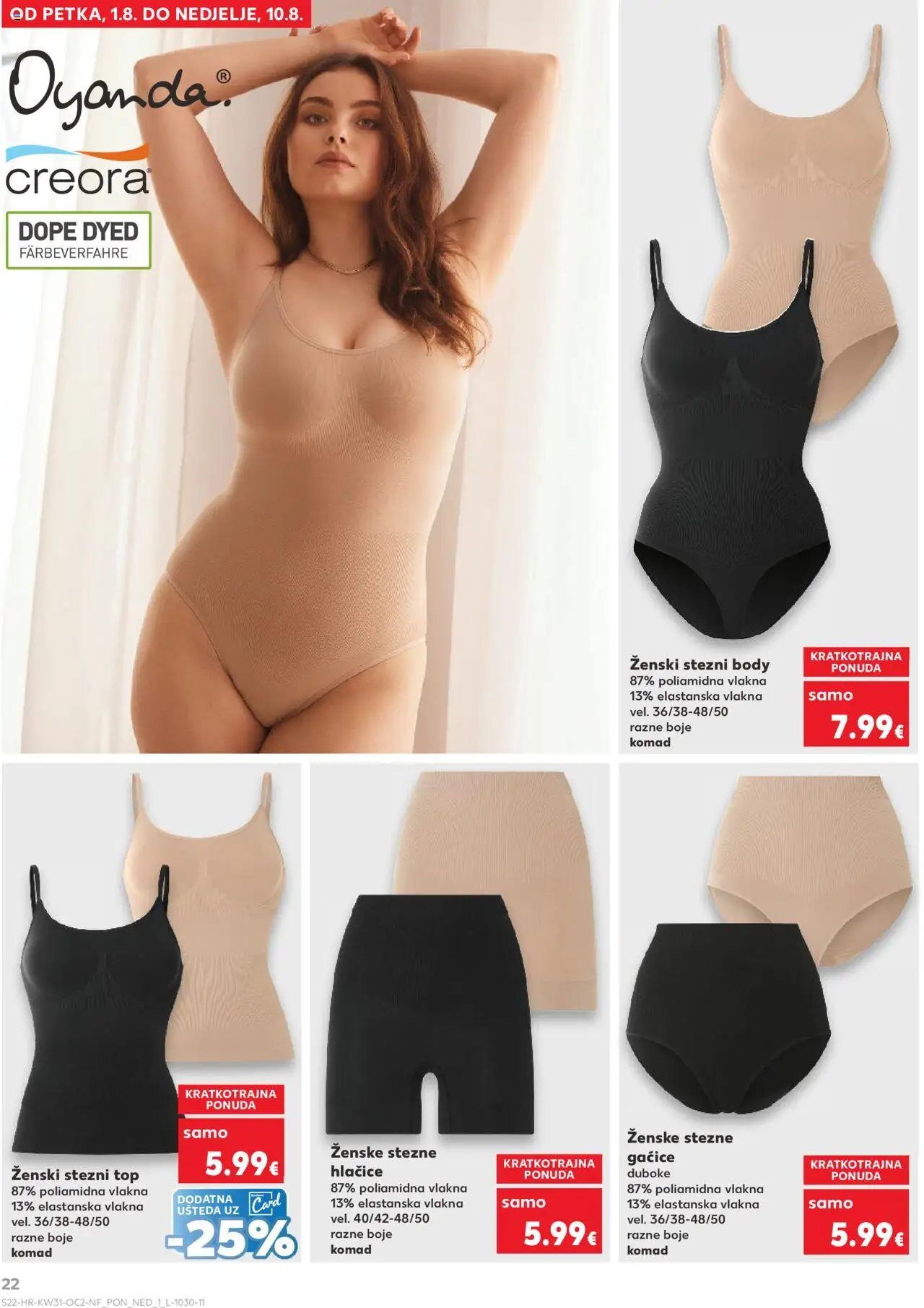 Kaufland katalog | vrijedi od 30.07.2025 | Stranica: 22 | Proizvodi: Gaćice