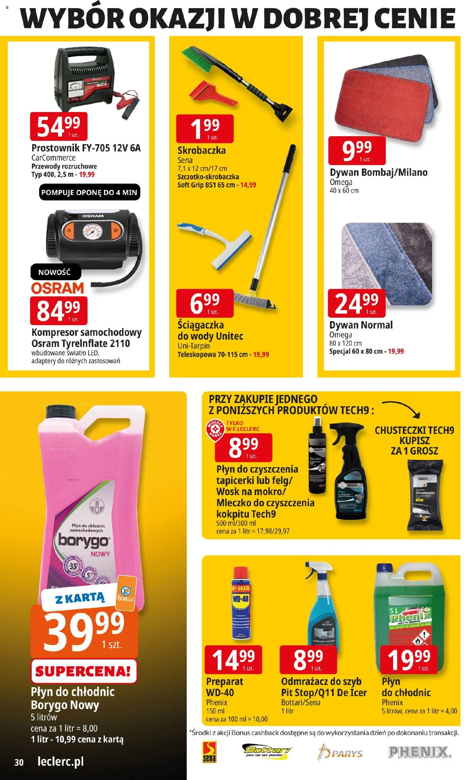 E.Leclerc Gazetka - Warszawa Bielany od 18.11.2025 | Strona: 30 | Produkty: Karta, Prostownik, Dywan