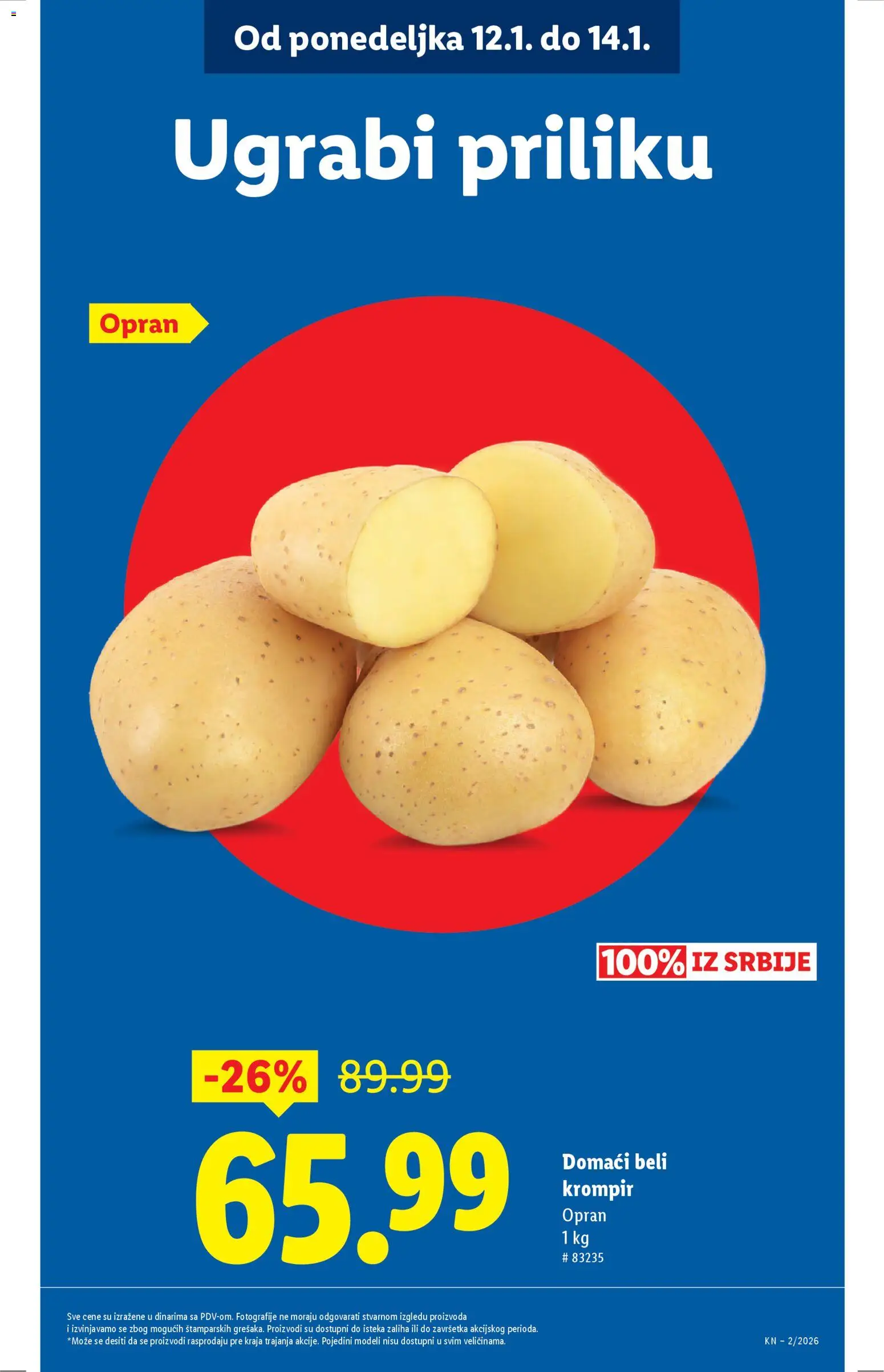 Lidl katalog - važi od 08.01.2026 | Strana: 11 | Proizvode: Krompir, Beli krompir