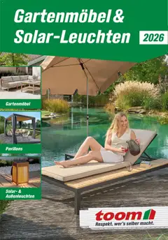 Toom Baumarkt  Gartenmöbel & Solar-Leuchten 2026 ab 01.01.2026 gültig
