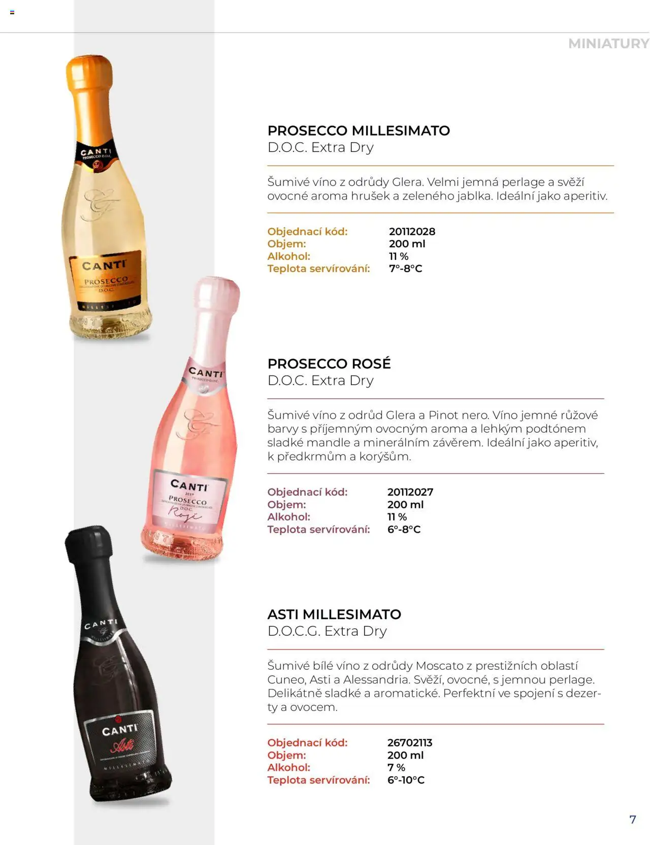 Jip katalog Canti 2024/25 od 30.12.2024 | Strana: 7 | Produkty: Prosecco, Šumivé víno, Mandle, Barvy