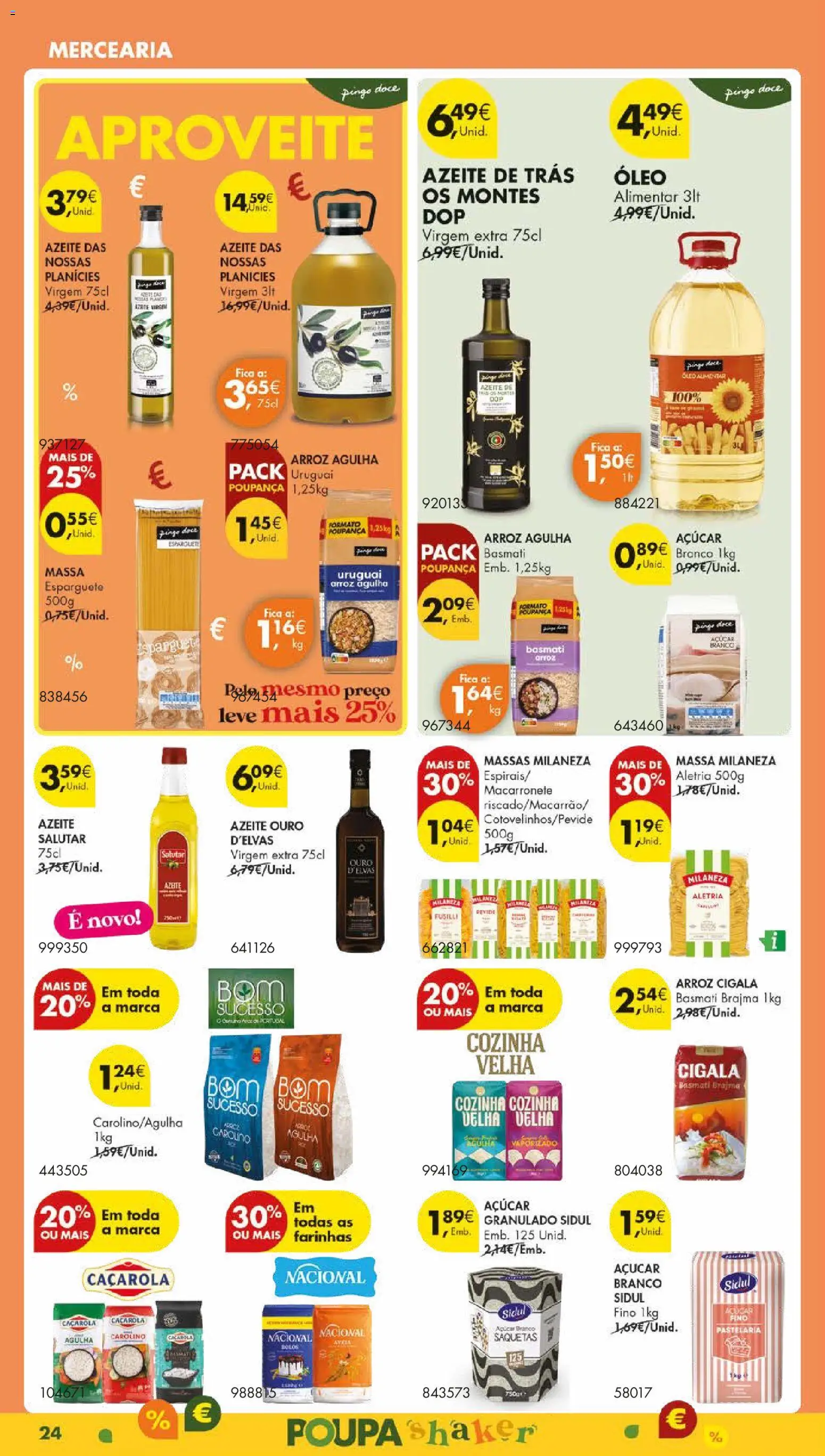 Pingo Doce - Black Friday │ válido de 18.11.2025 | Página: 26 | Produtos: Esparguete, Milaneza, Óleo, Açúcar