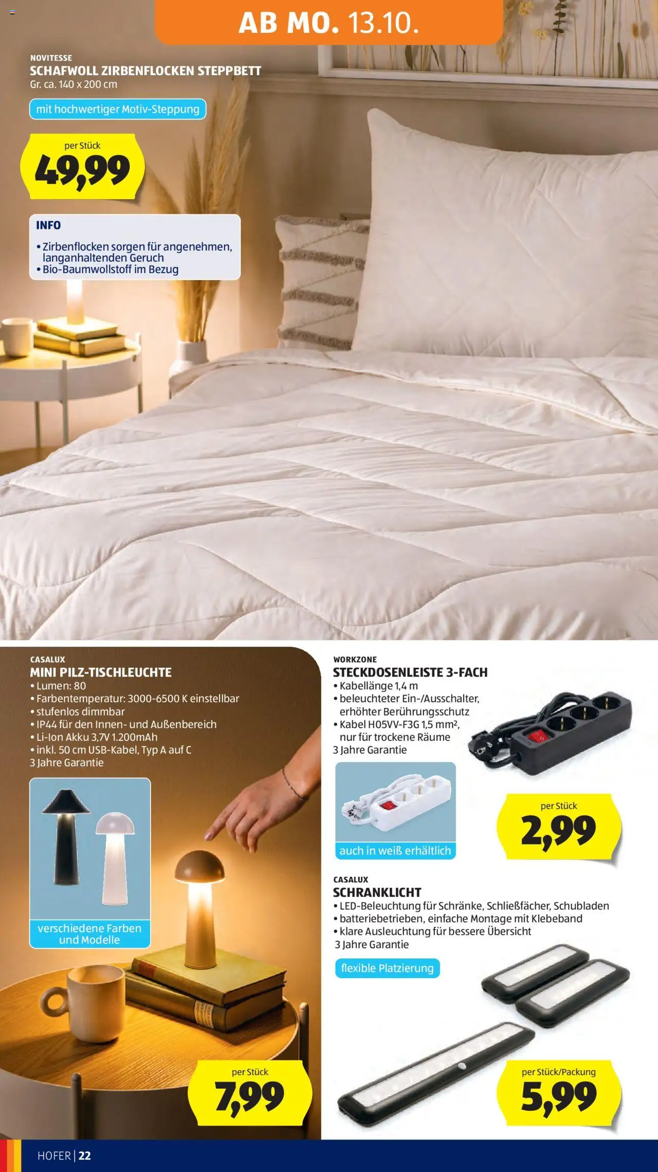 Hofer Flugblatt gültig ab 10.10.2025 | Seite: 26 | Produkte: Kabel
