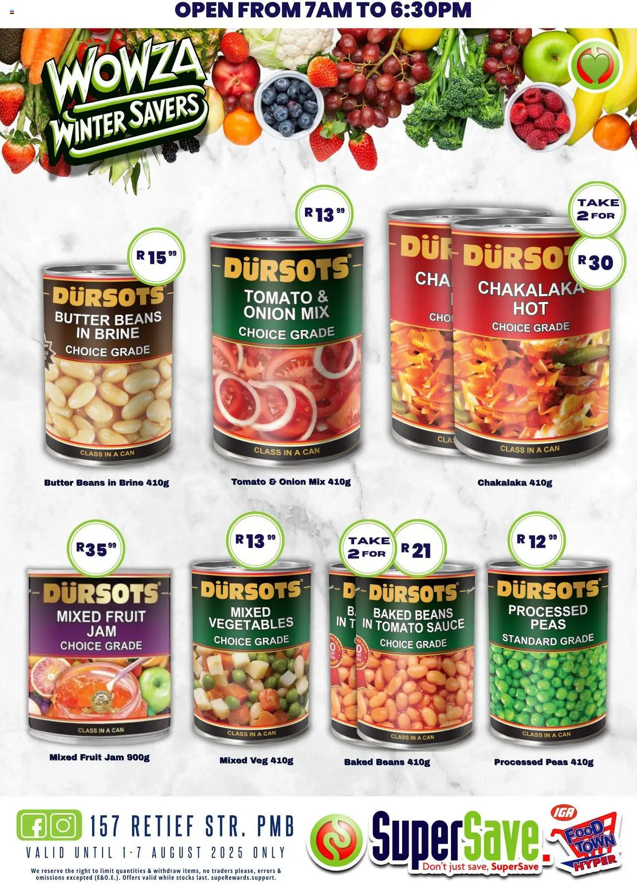 Super Save Specials │ valid from 01.08.2025 | Page: 31 | Products: Beans, Tomato sauce, Fruit, Sauce