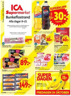 ICA Supermarket - Bunkeflostrand - Förhandsvisning av reklamblad från butik ICA Supermarket aktuell från 20.10.2025