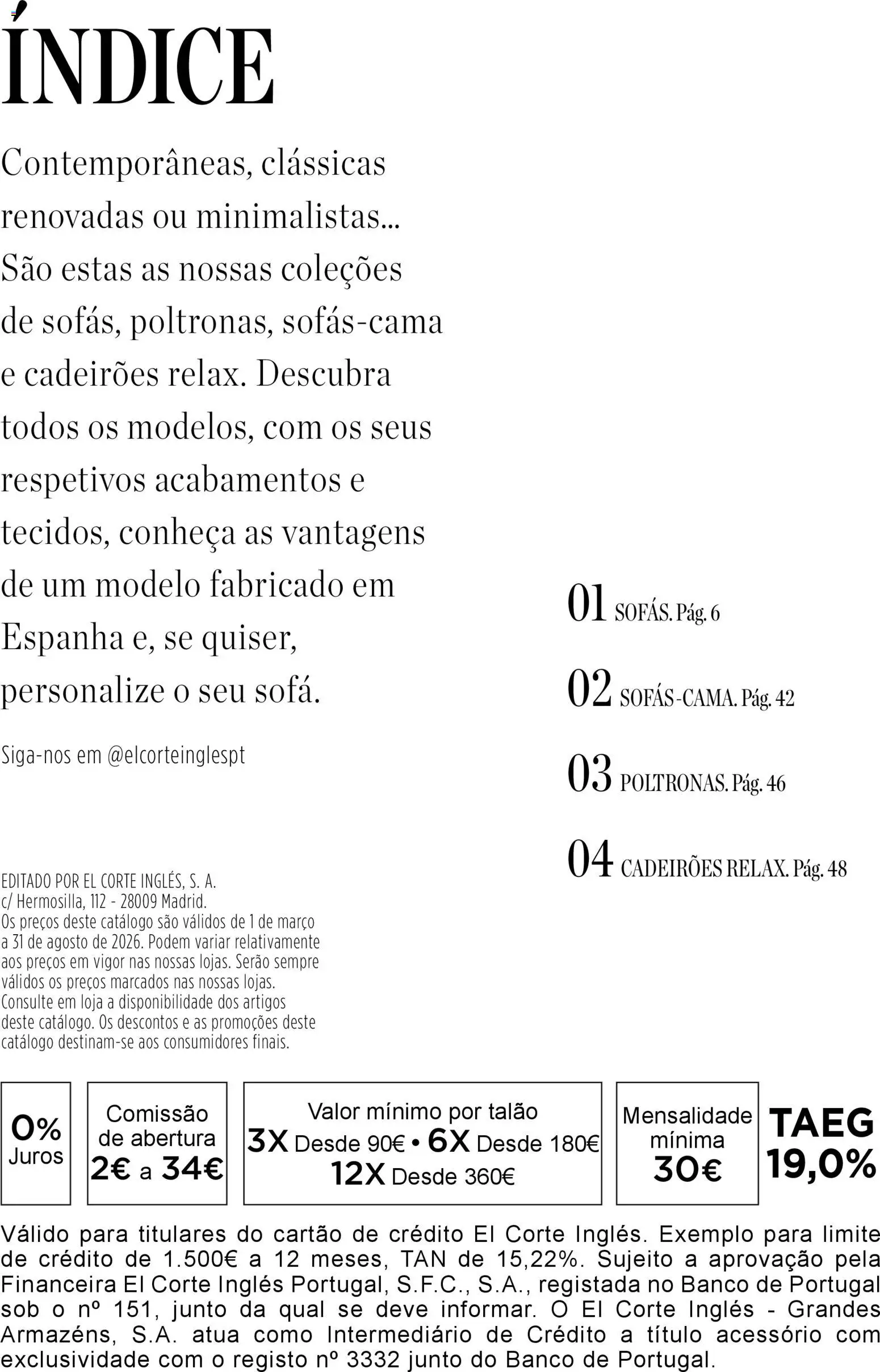 El Corte Ingles folheto │ válido de 28.04.2026 | Página: 2 | Produtos: Banco