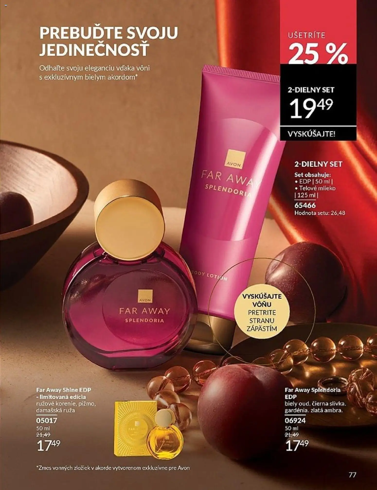 Nové Avon akcie – leták je platný od 01.05.2026 | Strana: 77 | Produkty: Mlieko, Telové mlieko