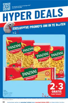 Carrefour folder week 40 - Voorbeeld van een folder van Carrefour, geldig van 01.10.2025 | Pagina: 44 | Producten: Pasta