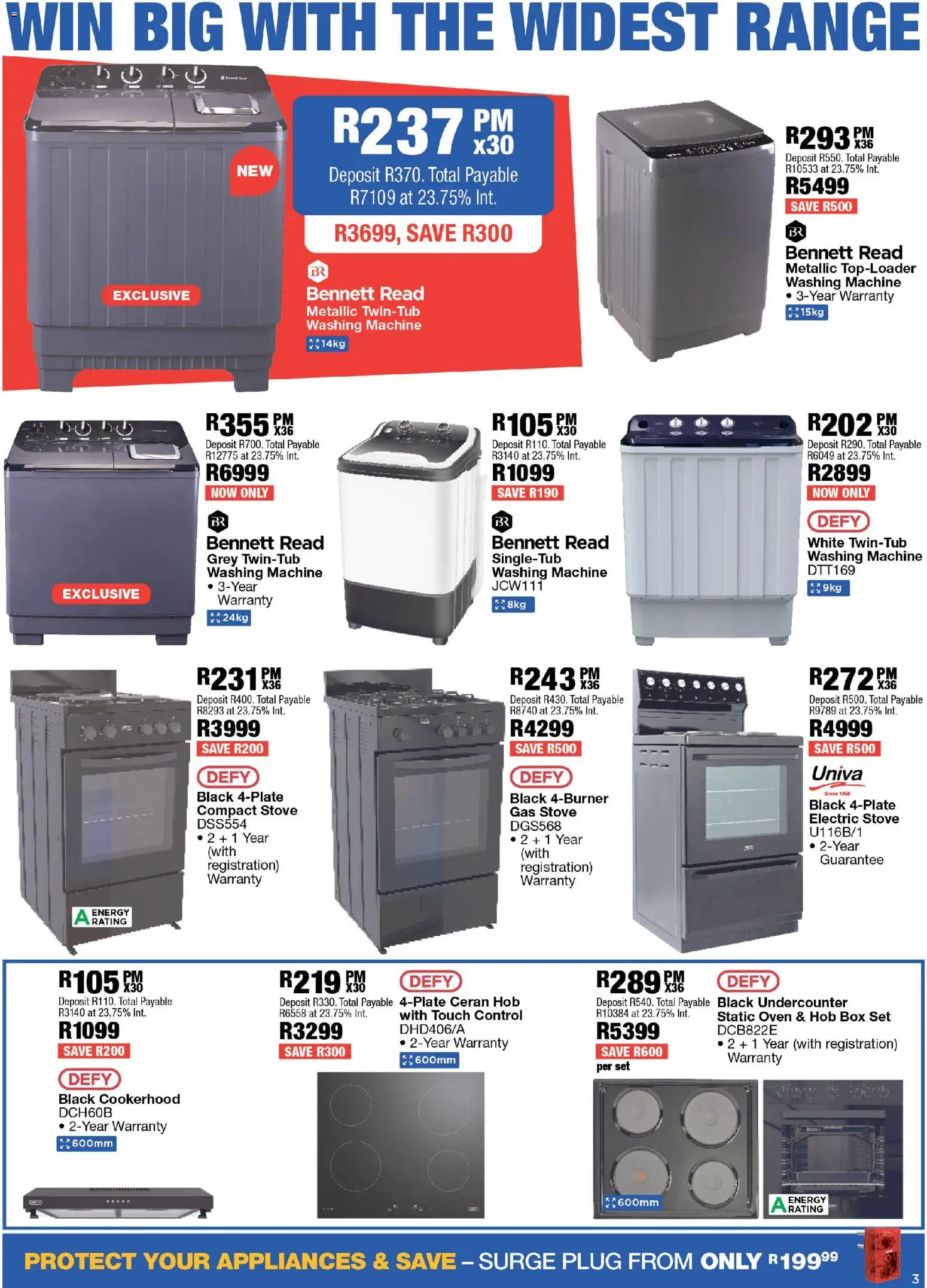 New OK Furniture catalogue – valid from 06.04.2026 | Page: 3 | Products: Washing machine, Hob, Stove, Box