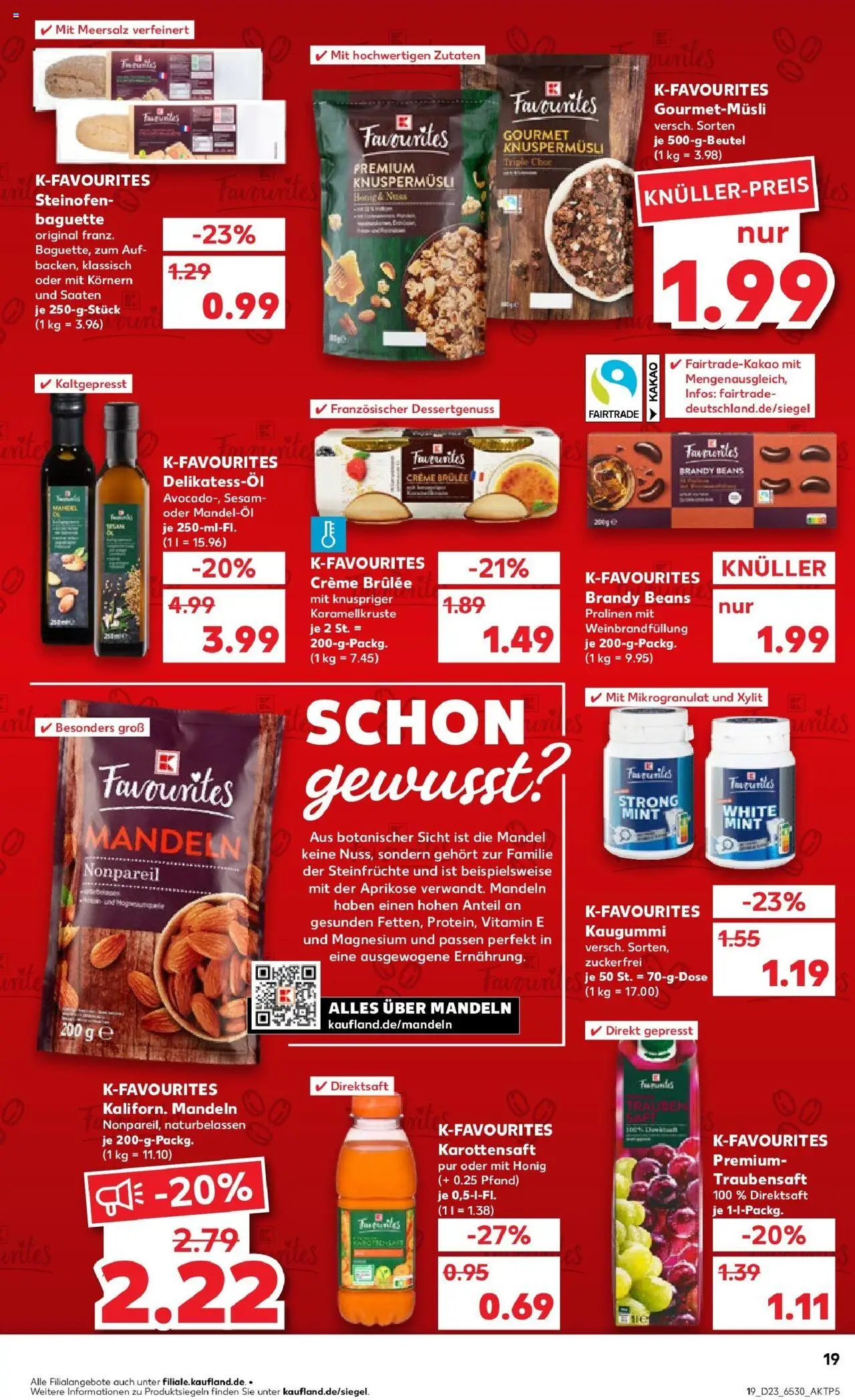 Kaufland prospekt Pasewalk	 - gültig ab dem 09.06.2025 | Seite: 34 | Produkte: Trauben, Baguette, Mandeln, Creme
